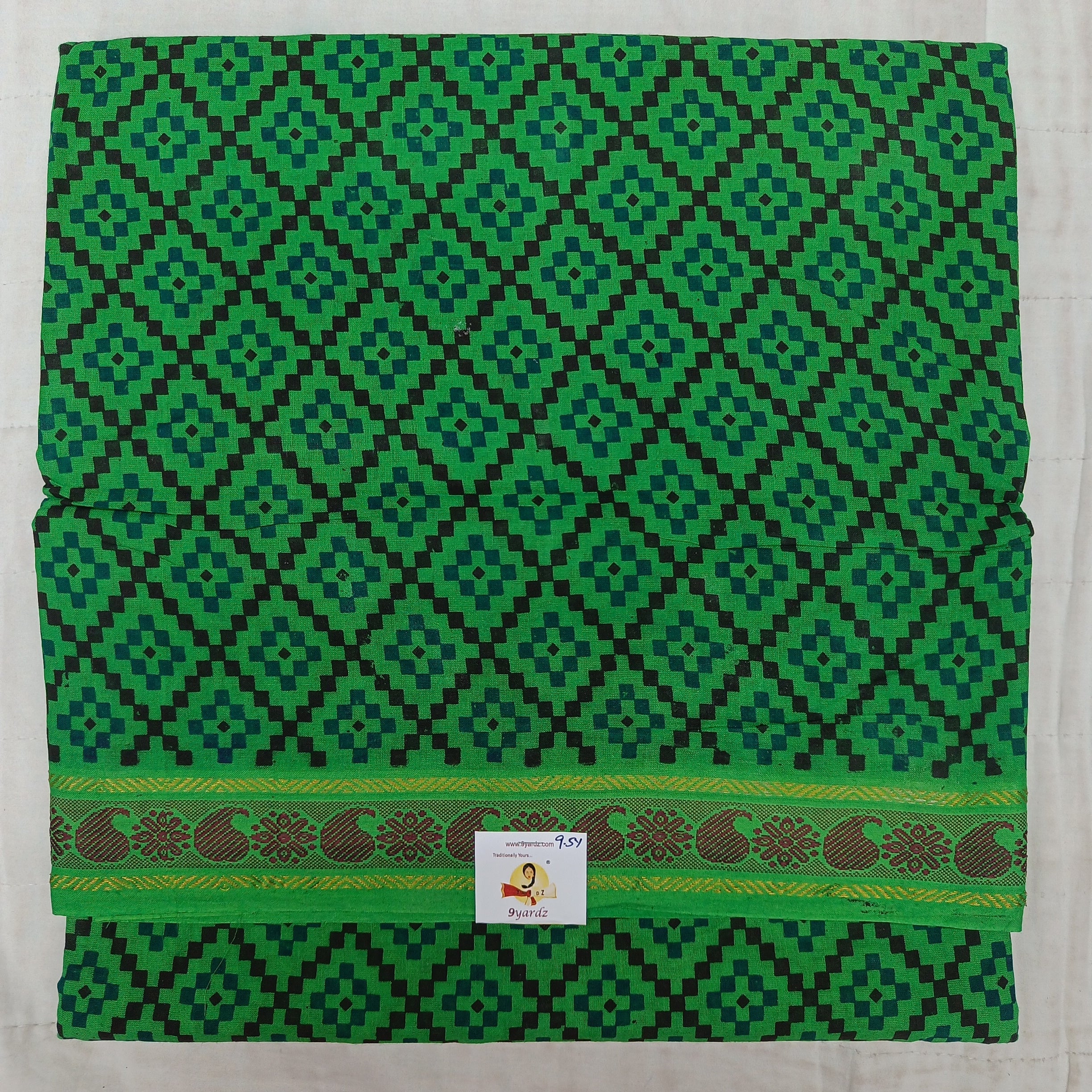 Sungudi cotton 9.5 yards madisar