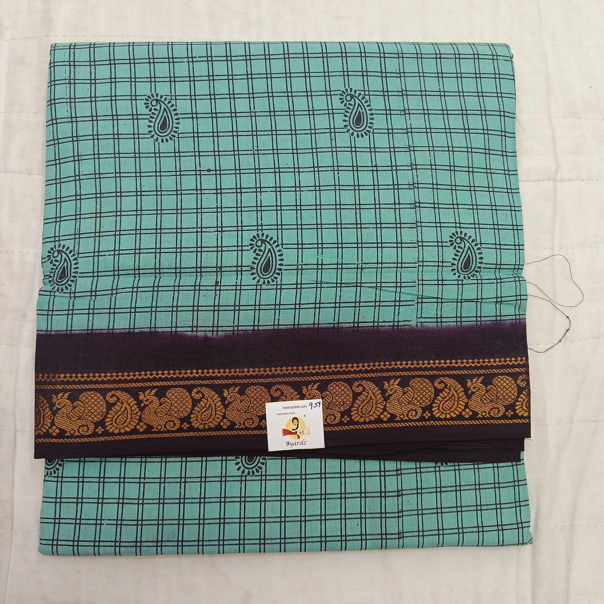 Sungudi cotton 9.5 yards madisar
