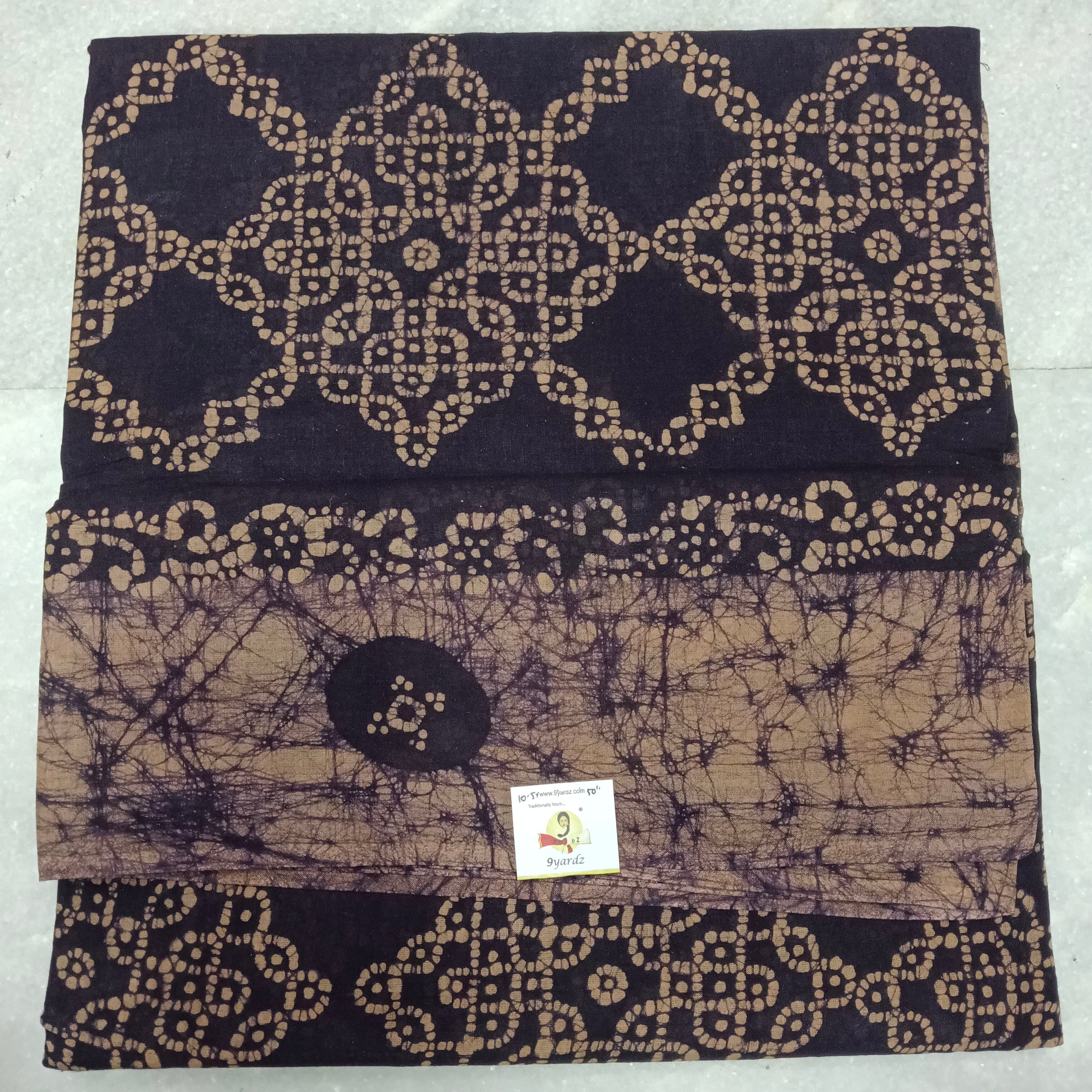 Sungudi cotton 10.5yards 49"