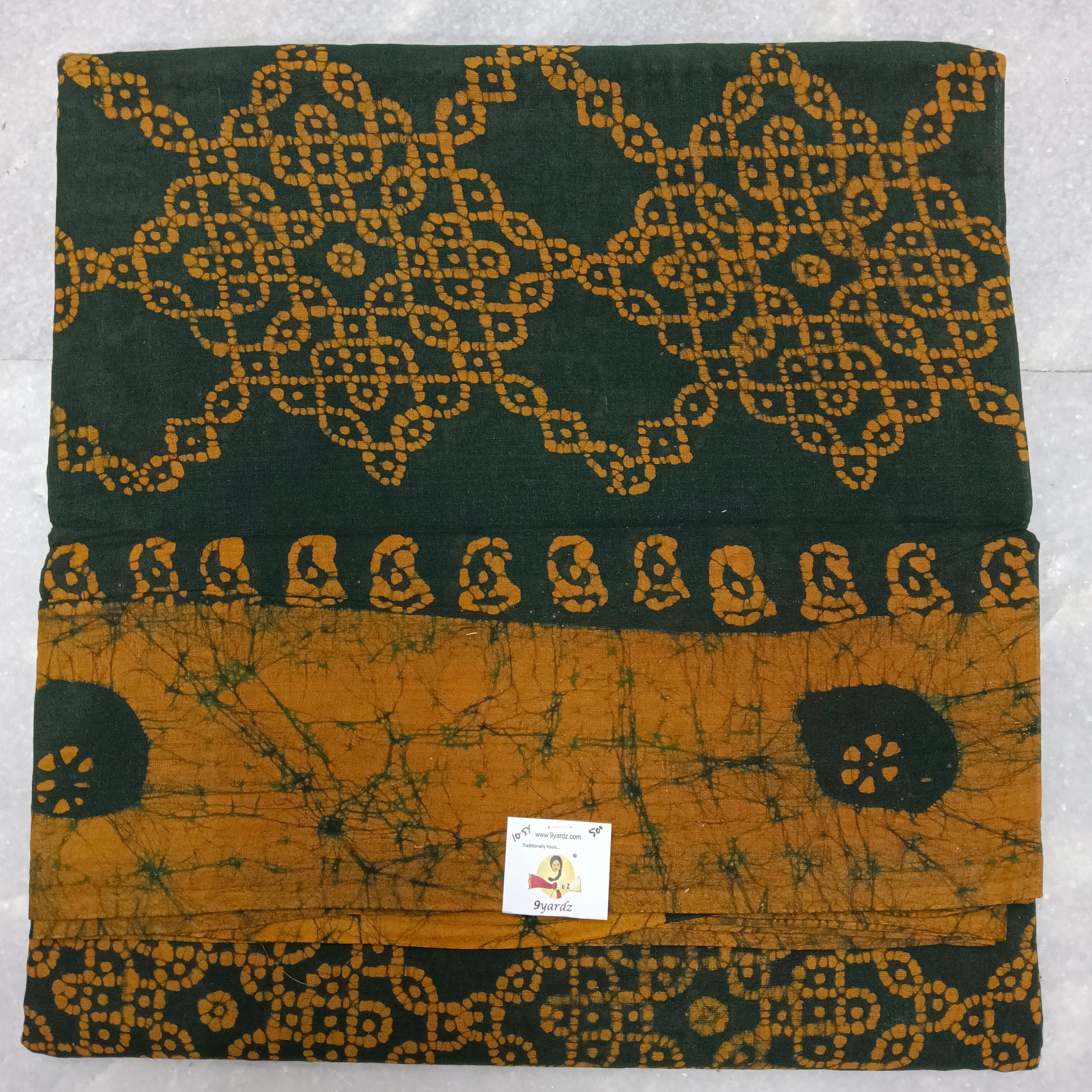 Sungudi cotton 10.5yards 49"