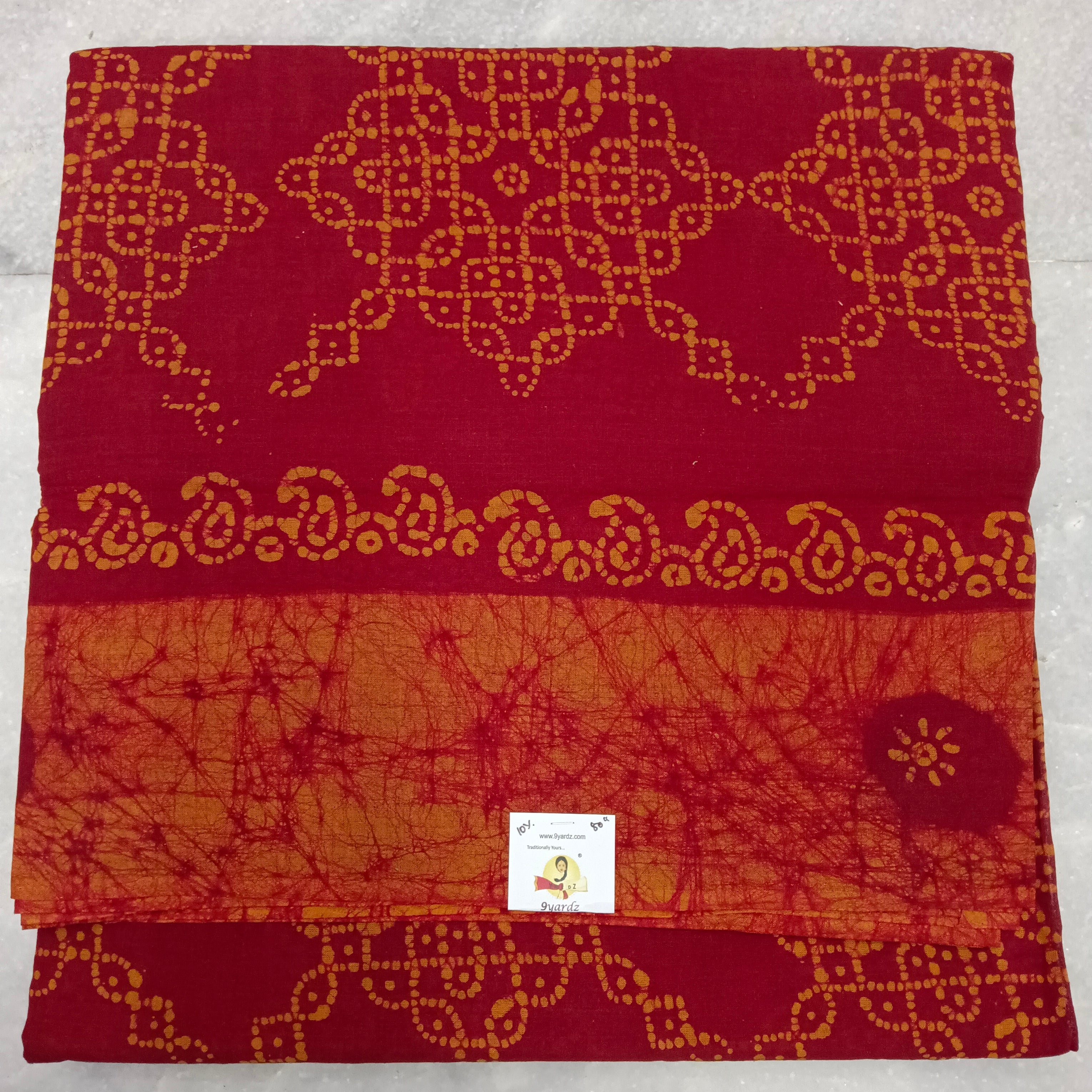 Sungudi cotton 10.5yards 49"