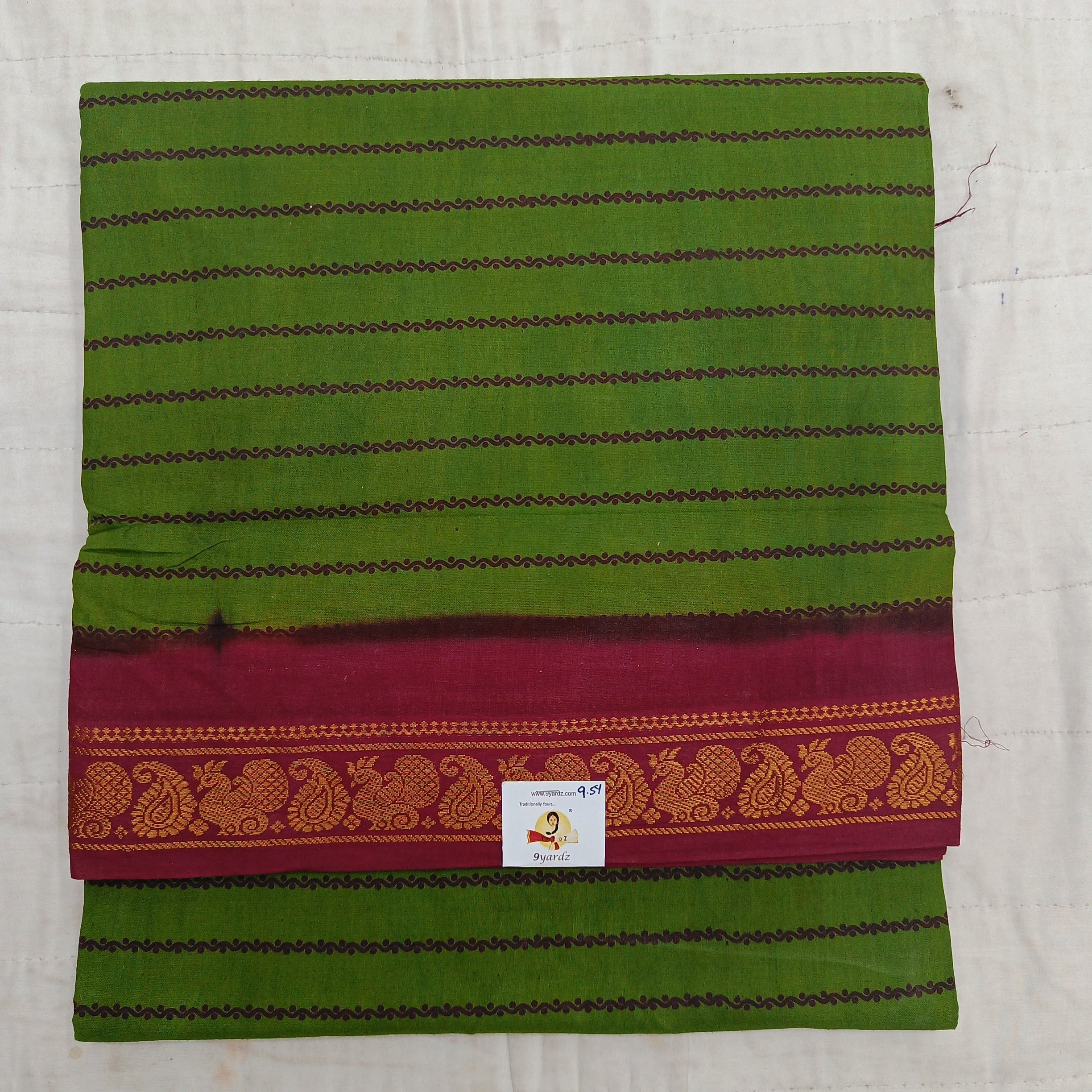 Sungudi cotton 9.5 yards madisar velthari