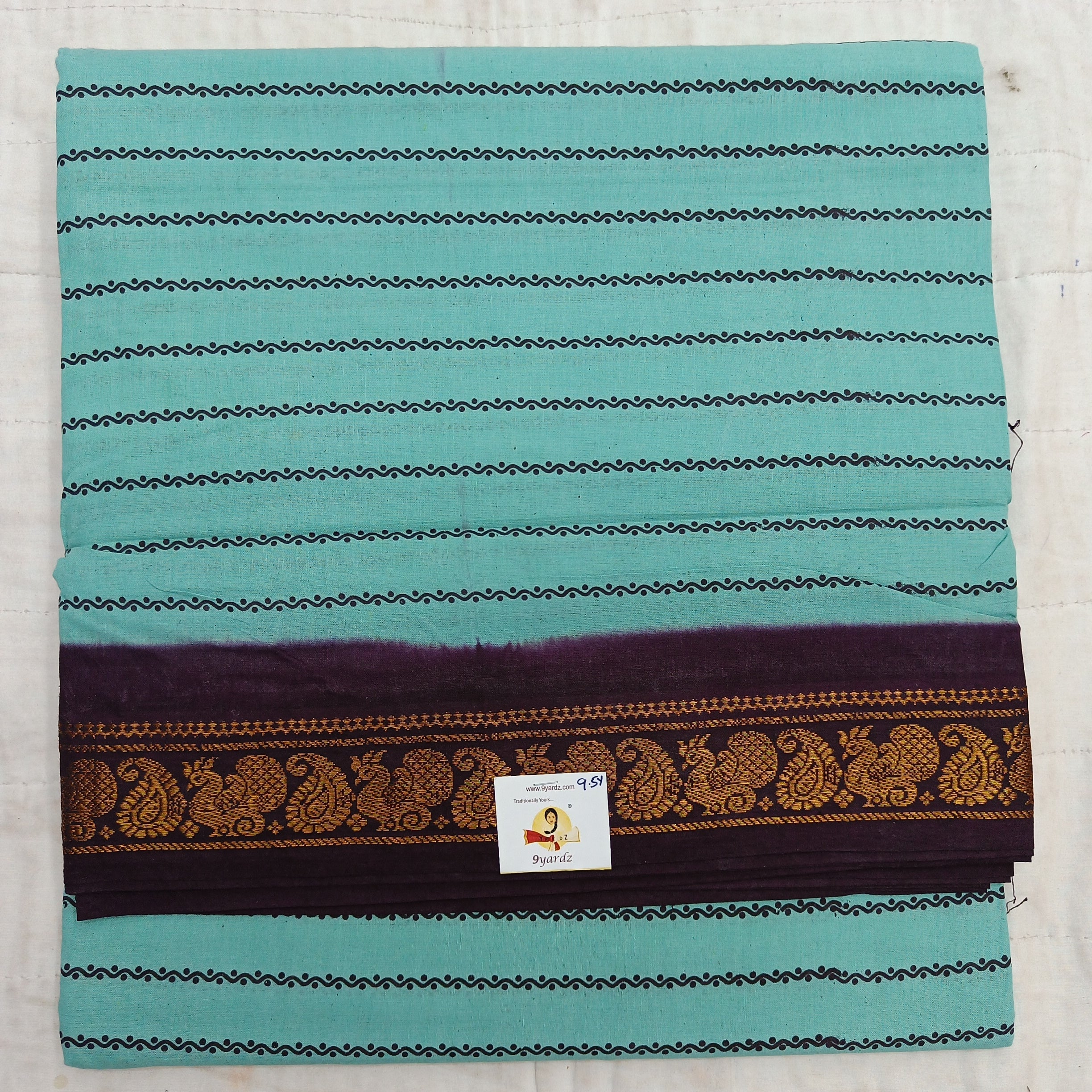 Sungudi cotton 9.5 yards madisar velthari