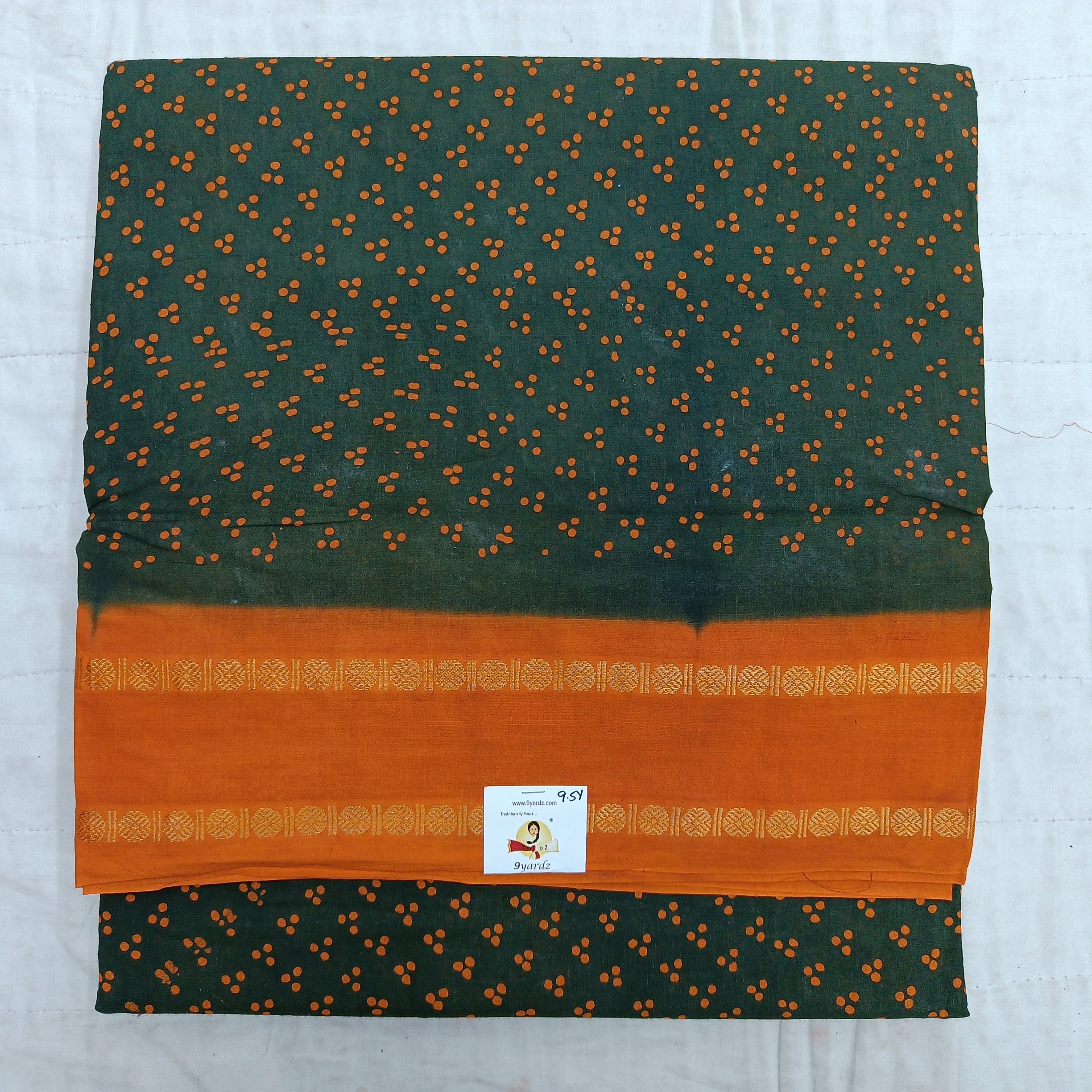 Sungudi cotton 9.5 yards madisar