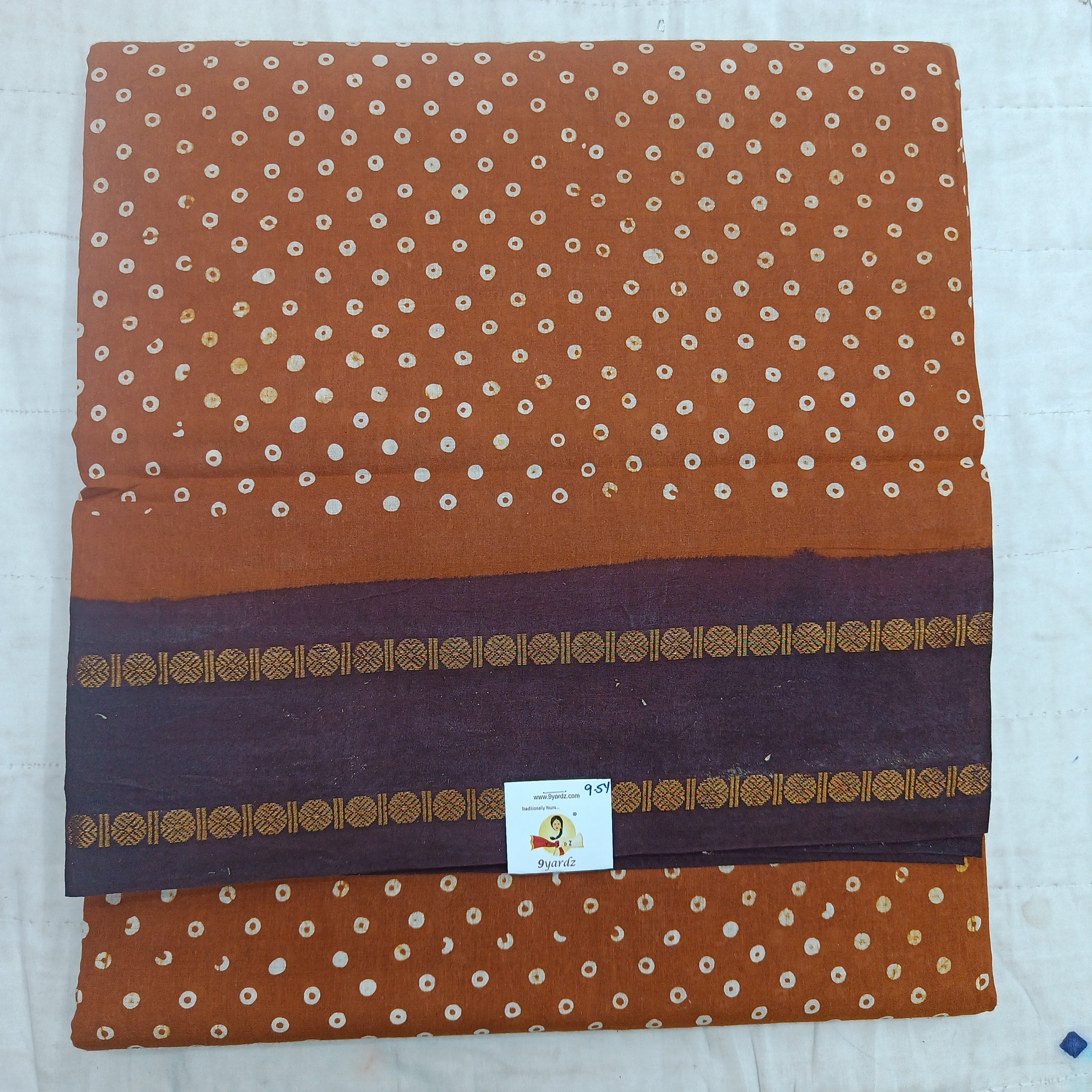 Sungudi cotton 9.5 yards madisar