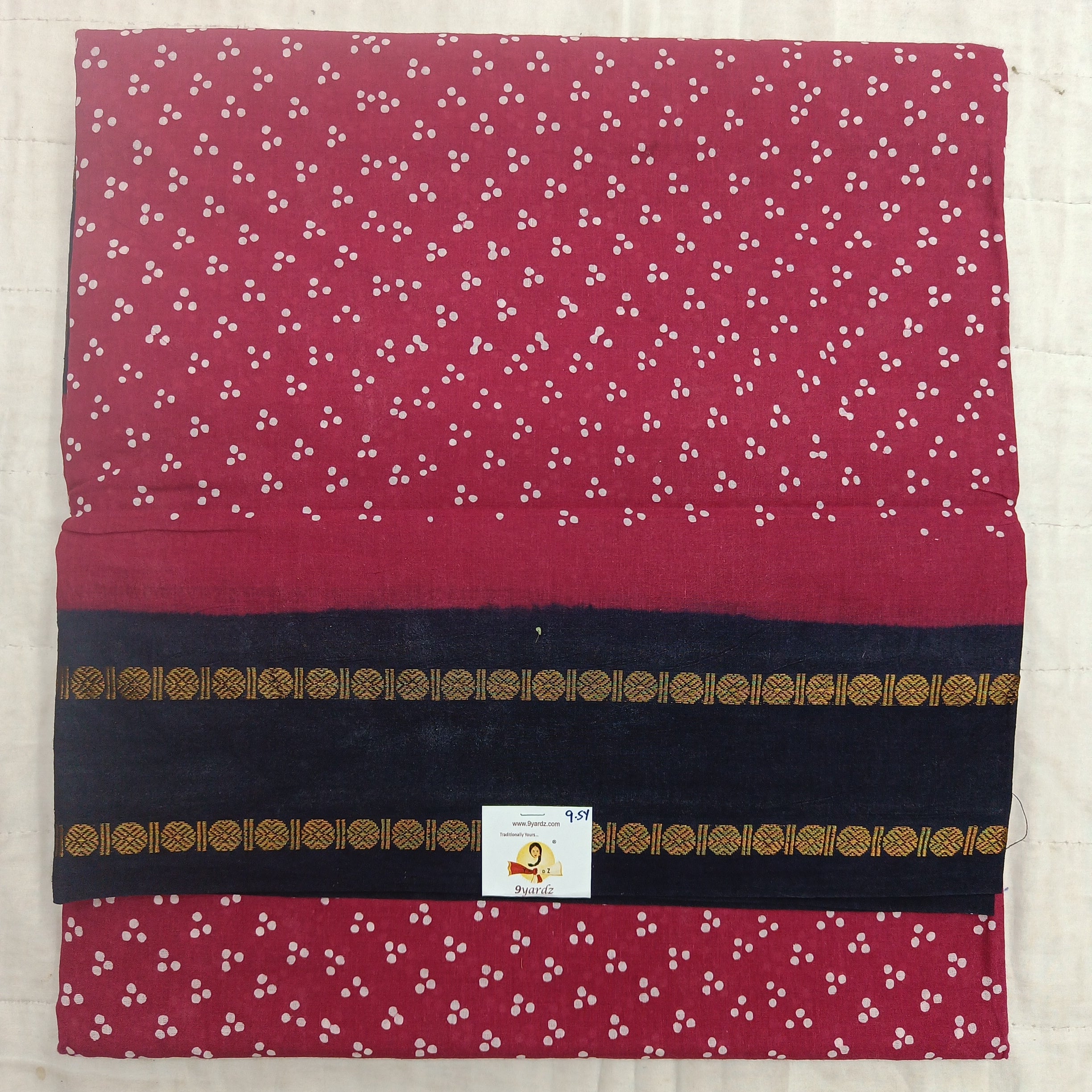 Sungudi cotton 9.5 yards madisar