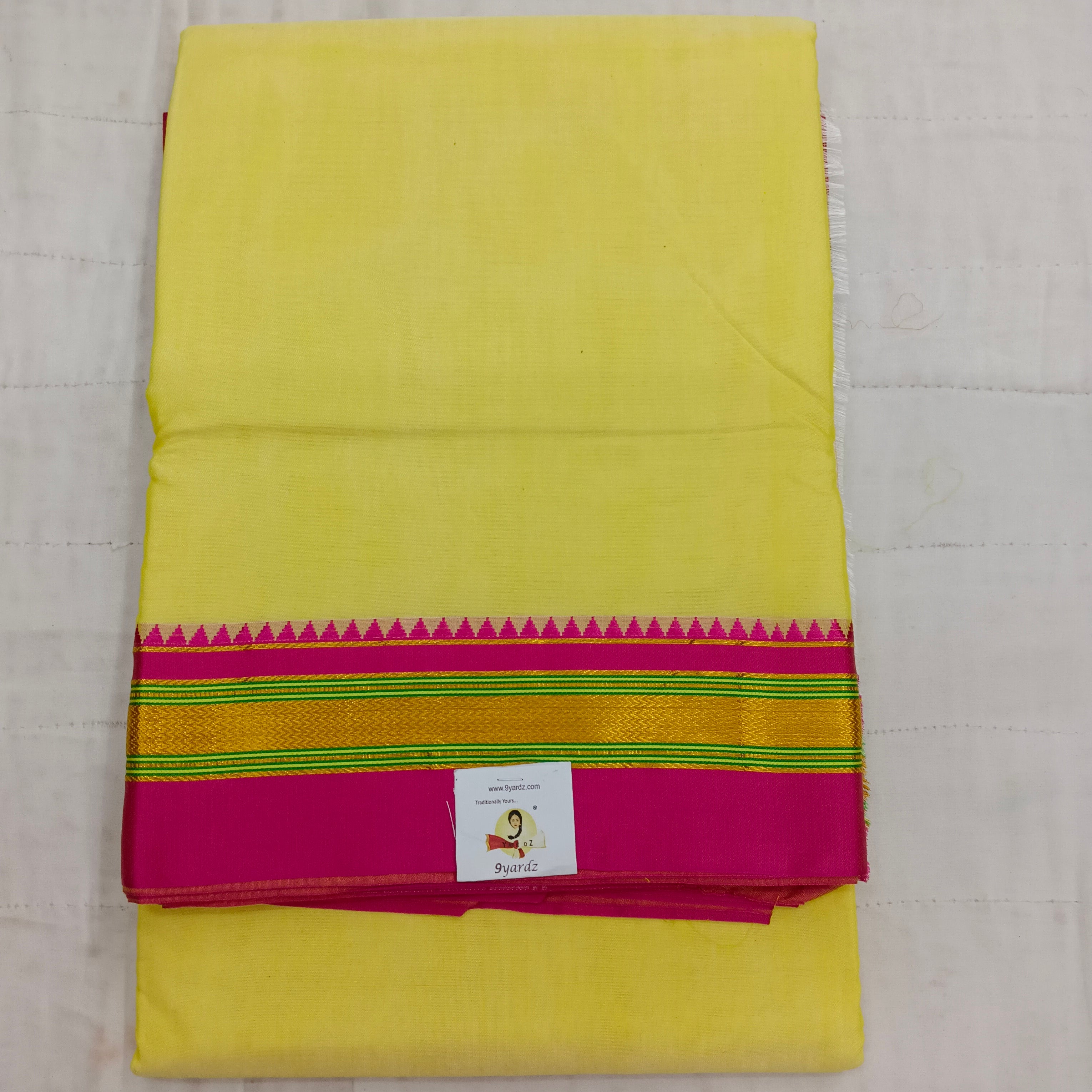 Ikkal sarees madisar plain 10yardz(with blouse)