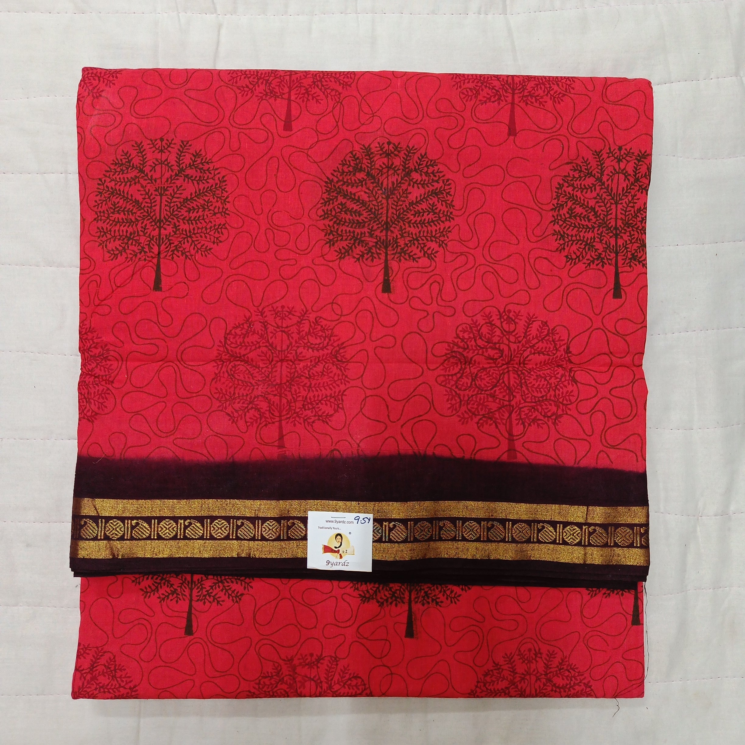 Sungudi cotton 9.5 yards madisar