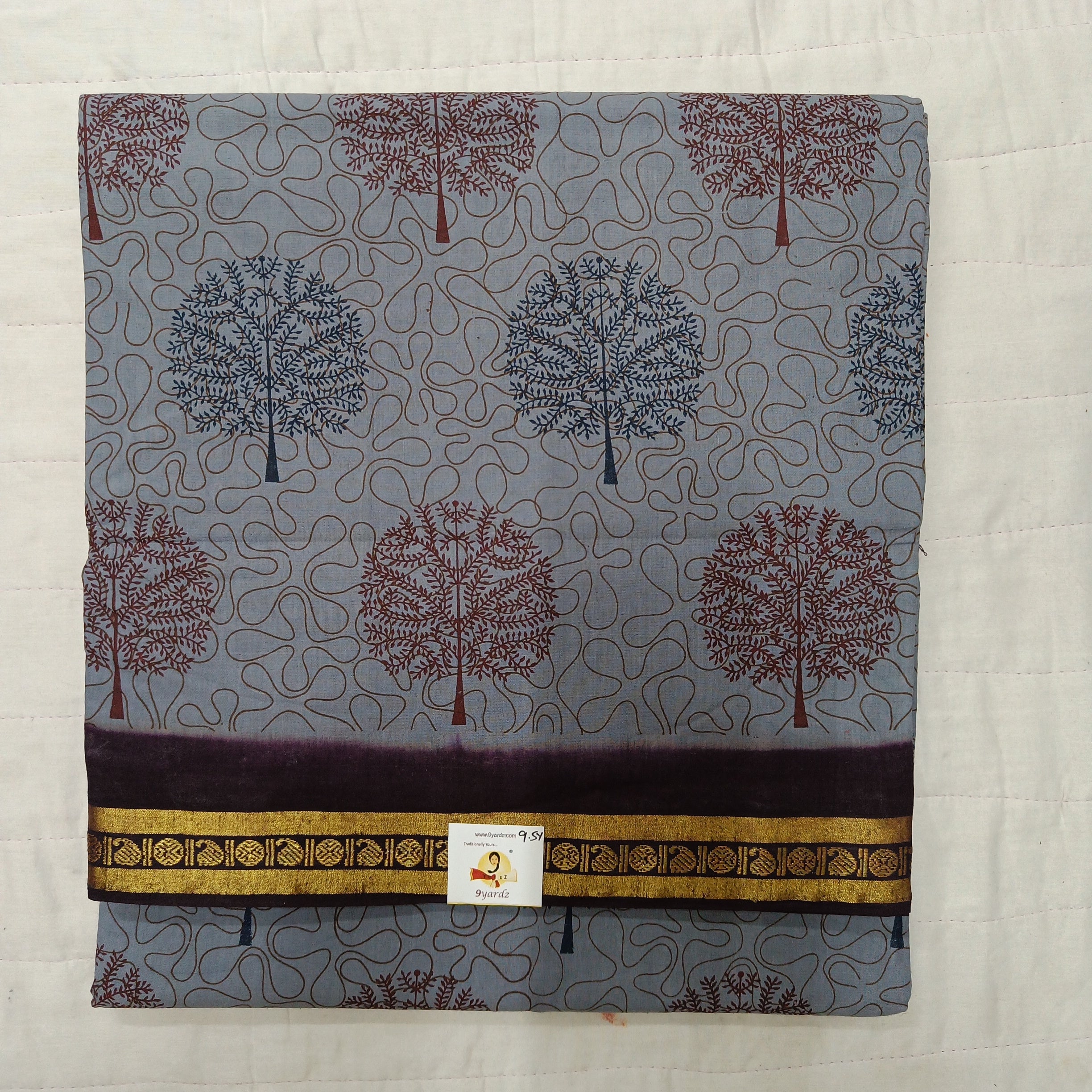 Sungudi cotton 9.5 yards madisar