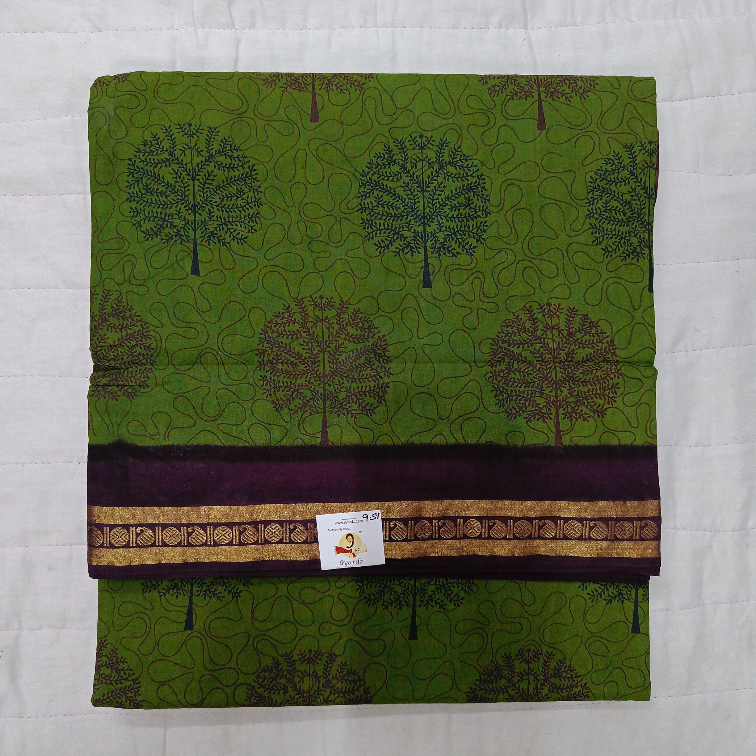 Sungudi cotton 9.5 yards madisar