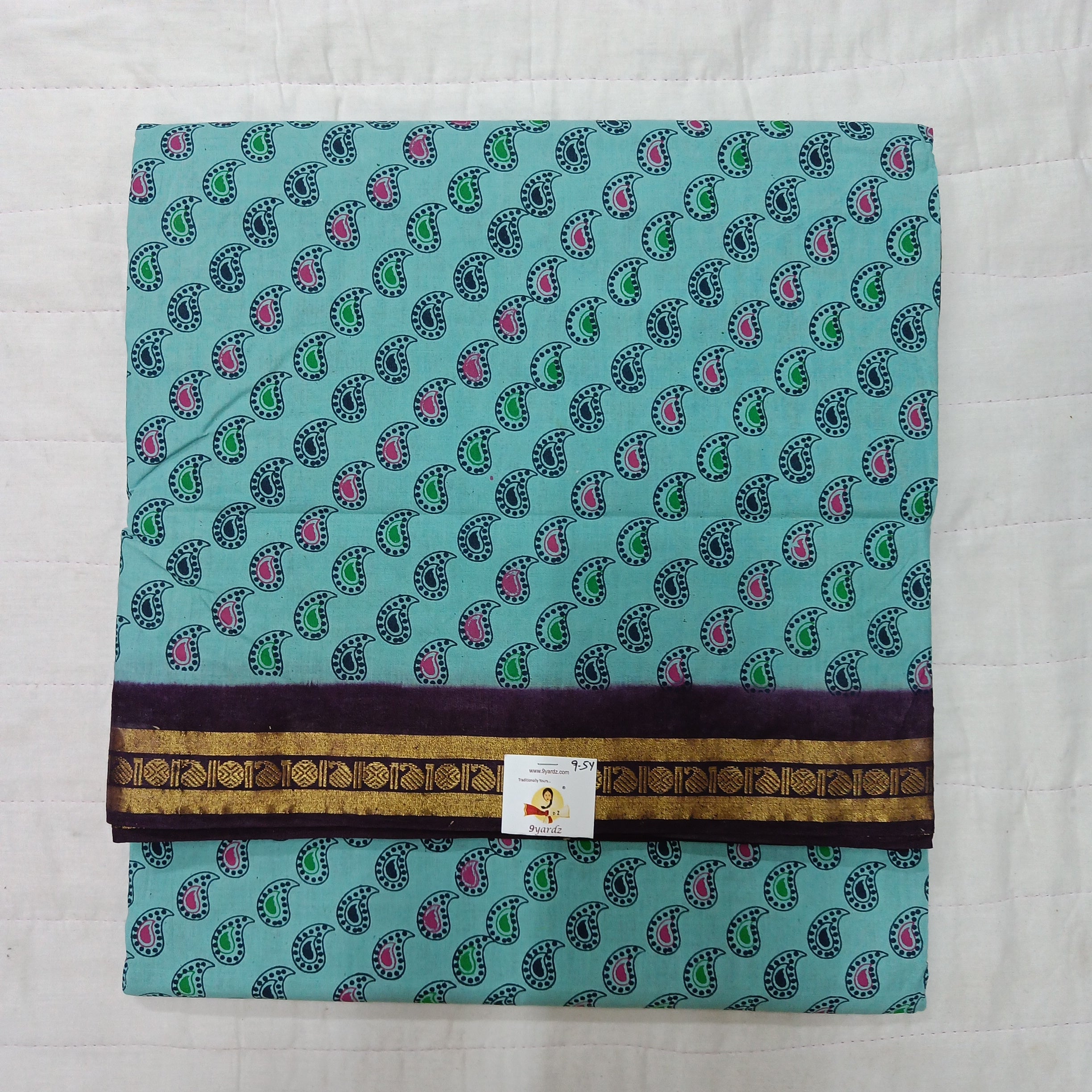 Sungudi cotton 9.5 yards madisar