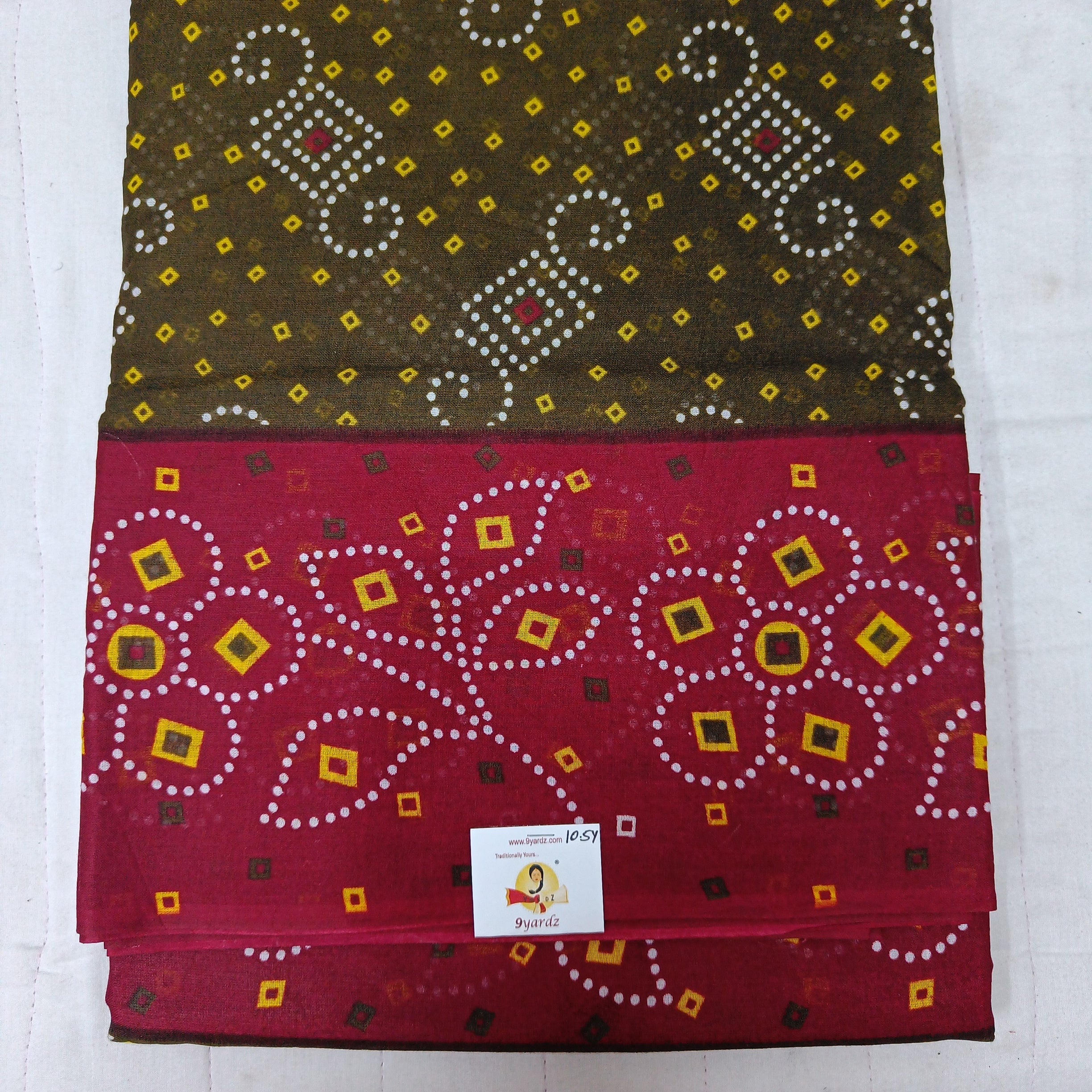 Erode cotton 10.5 yards madisar