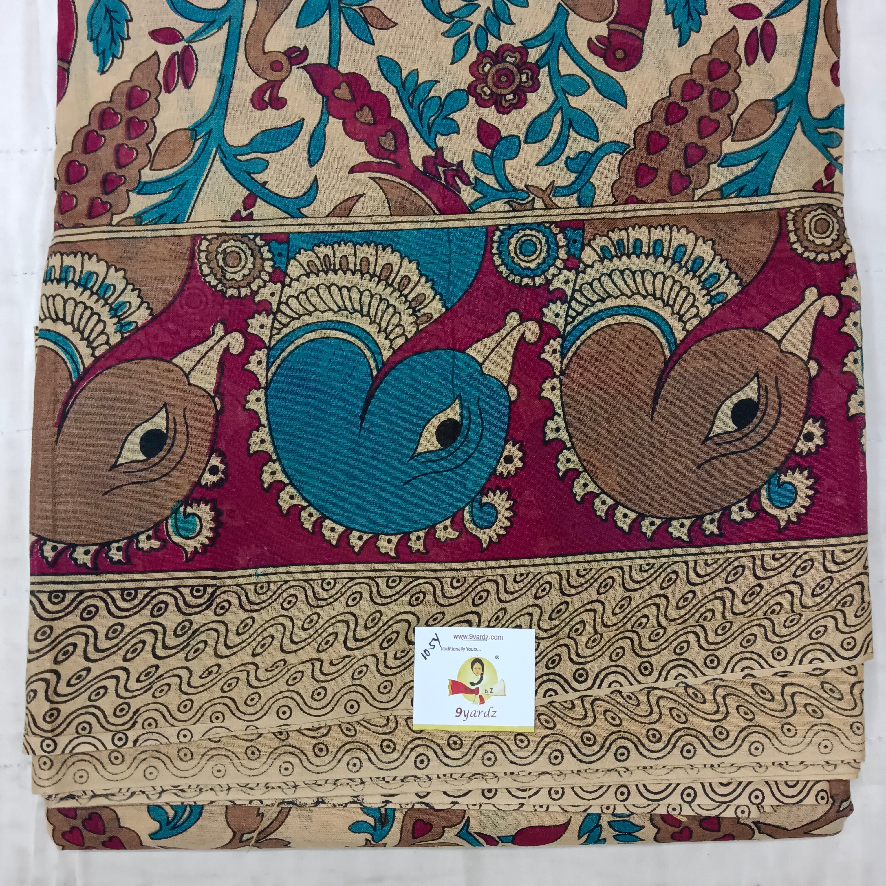 Erode cotton 10.5 yards madisar kalamkari print