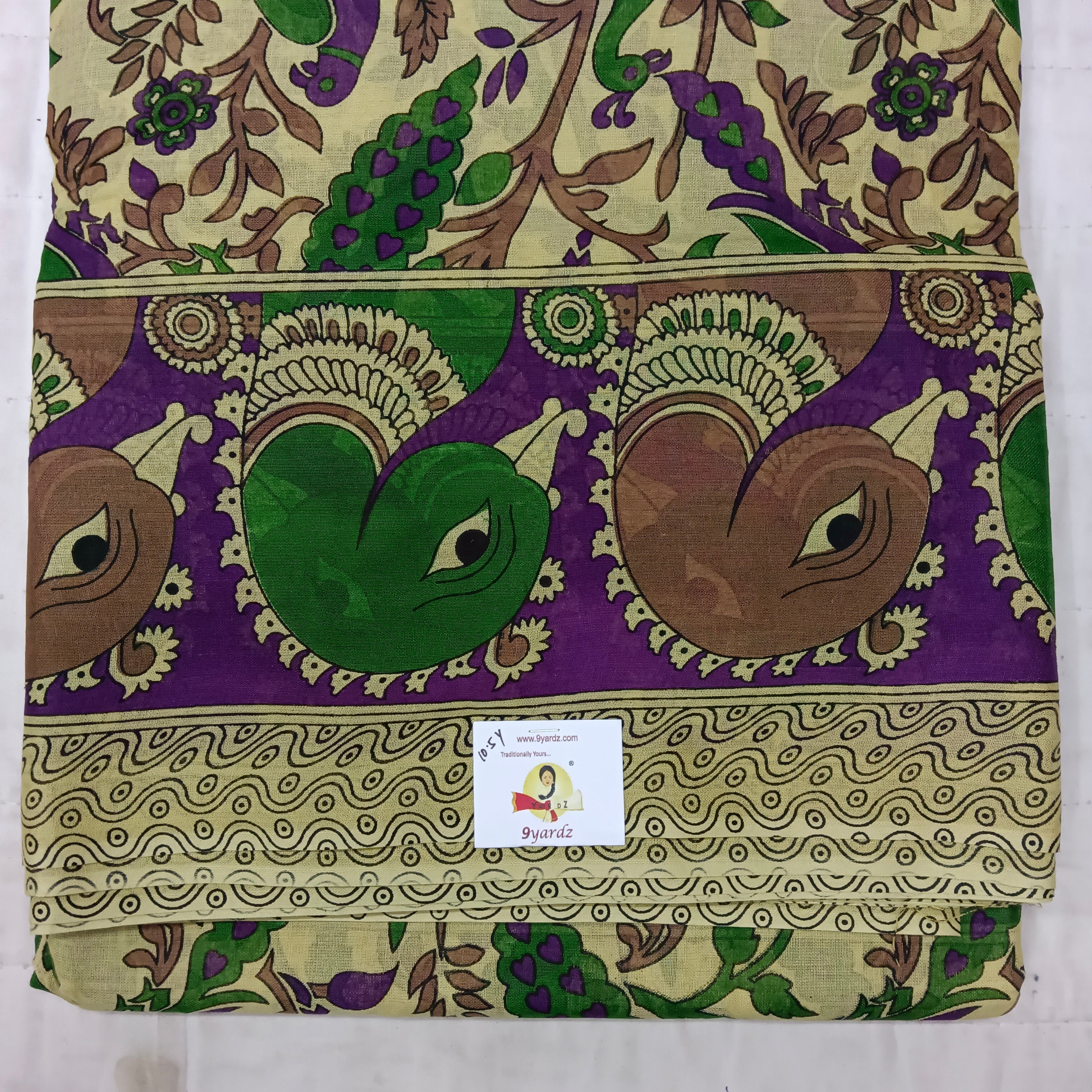 Erode cotton 10.5 yards madisar kalamkari print