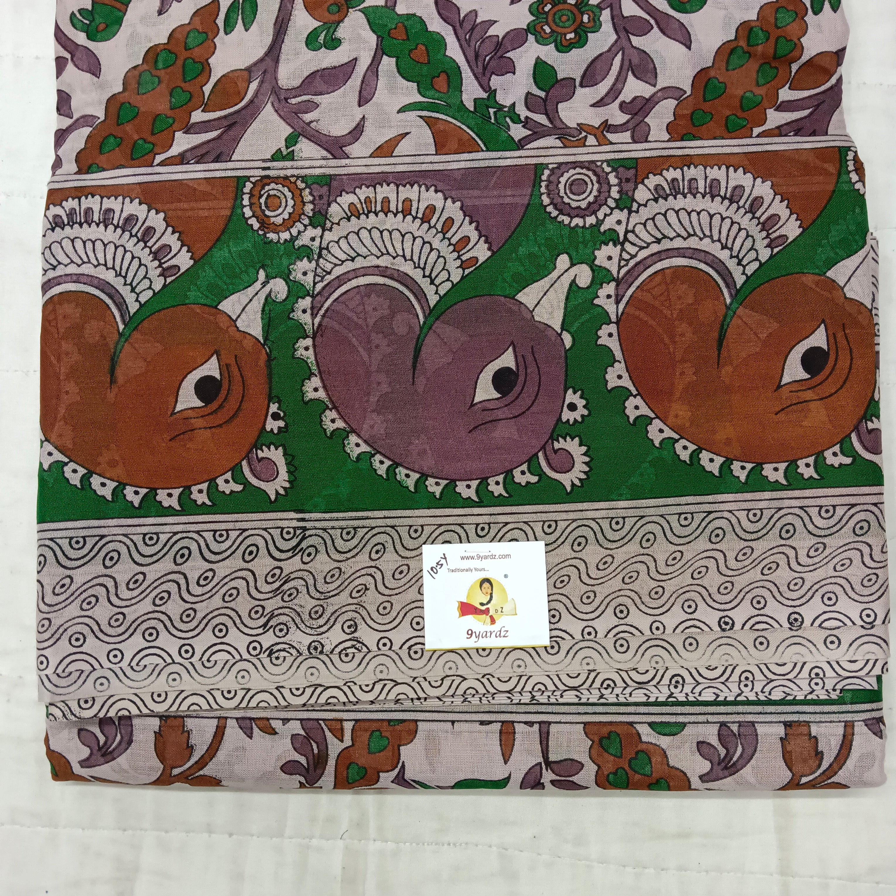 Erode cotton 10.5 yards madisar kalamkari print