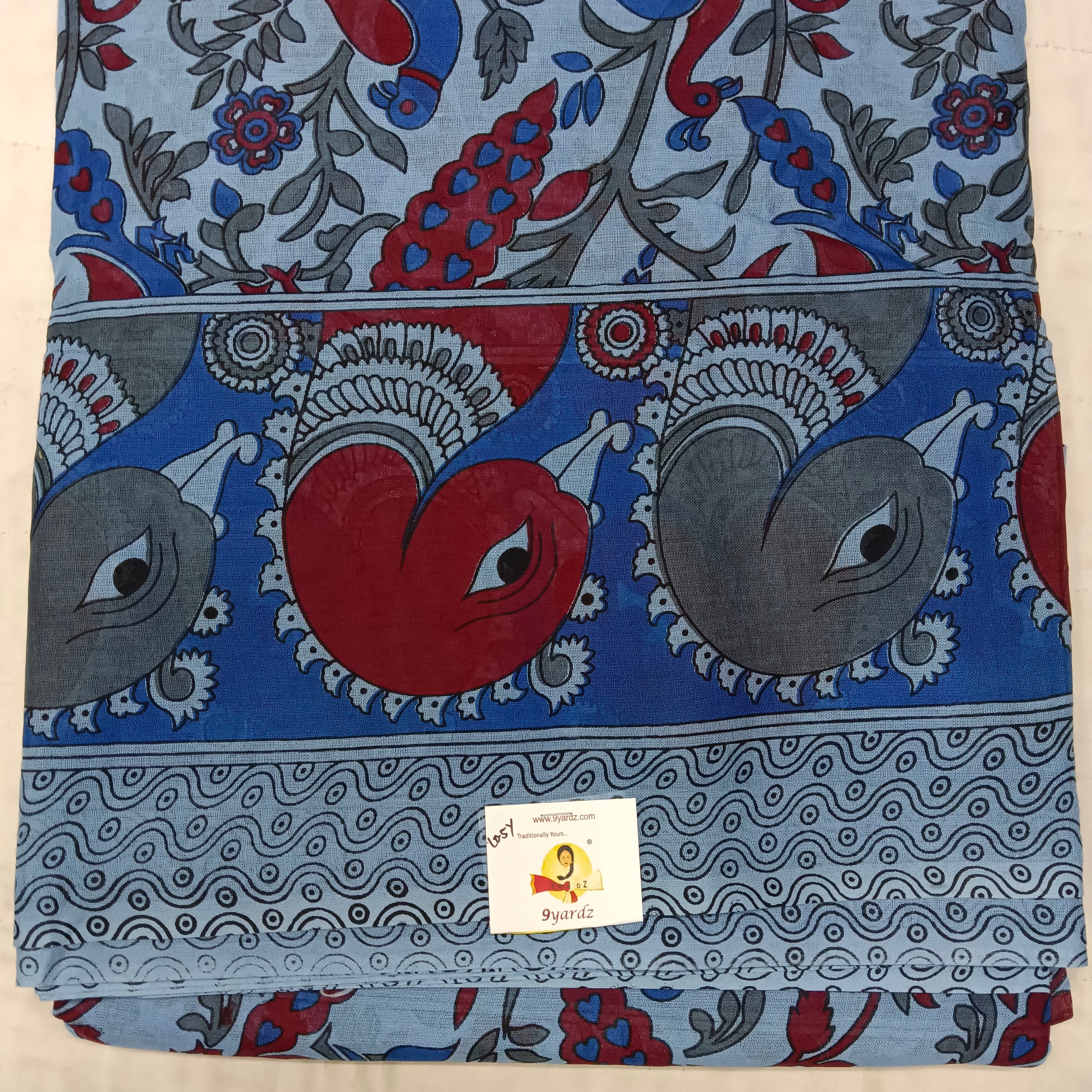 Erode cotton 10.5 yards madisar kalamkari print