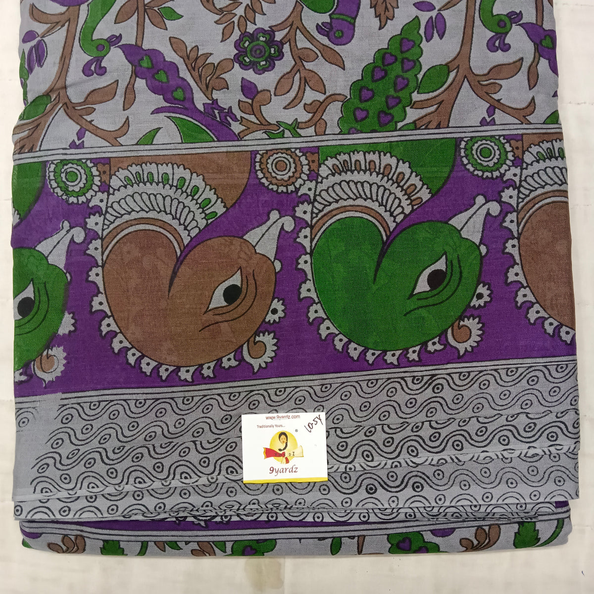 Erode cotton 10.5 yards madisar kalamkari print – 9yardz