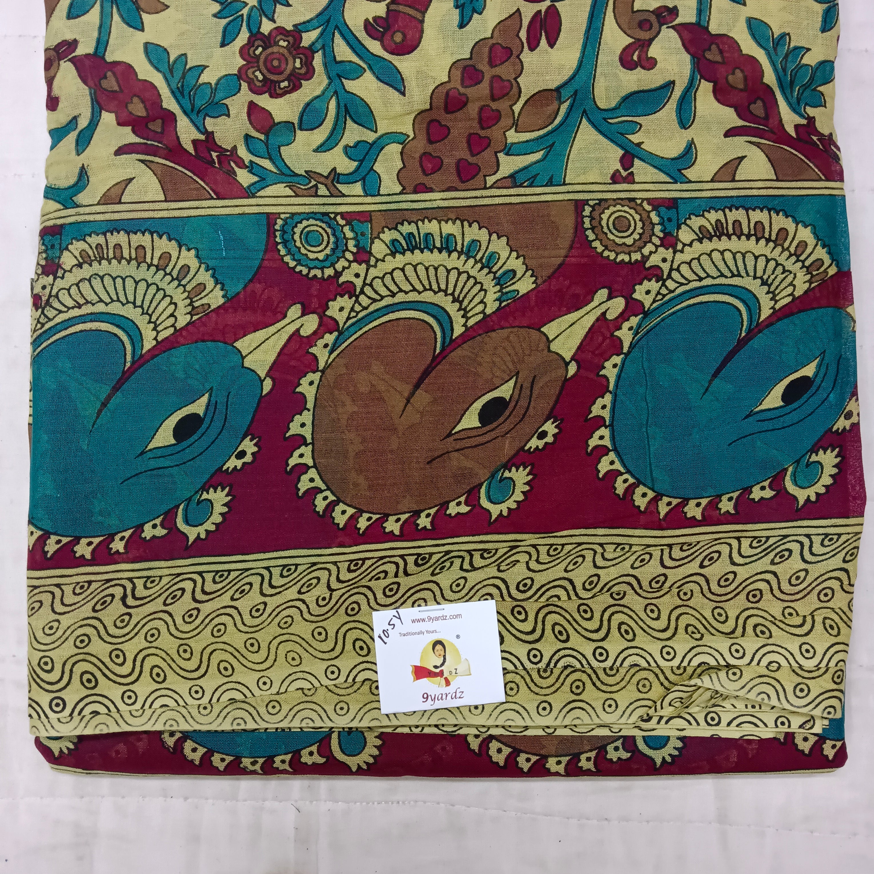 Erode cotton 10.5 yards madisar kalamkari print