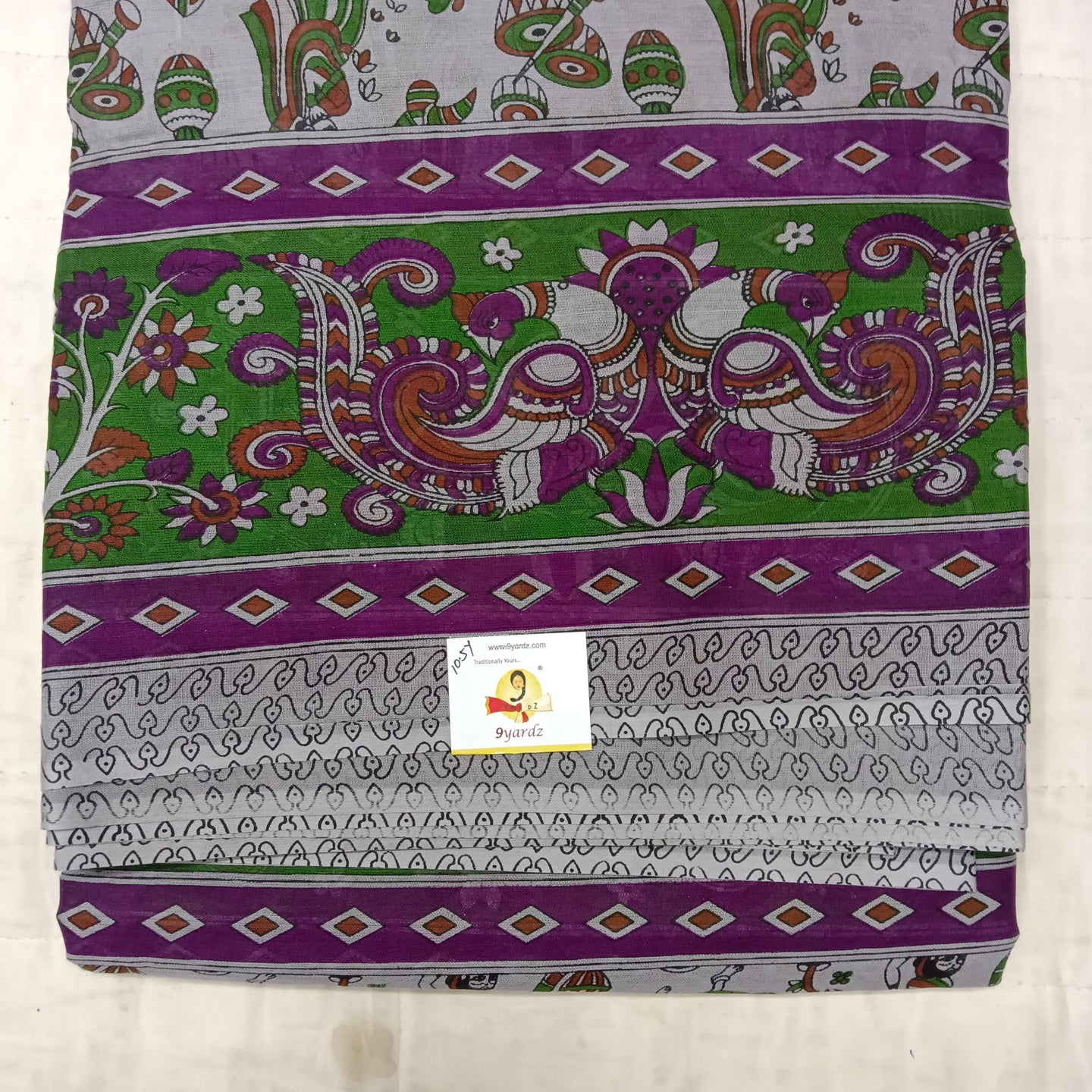 Erode cotton 10.5 yards madisar kalamkari print