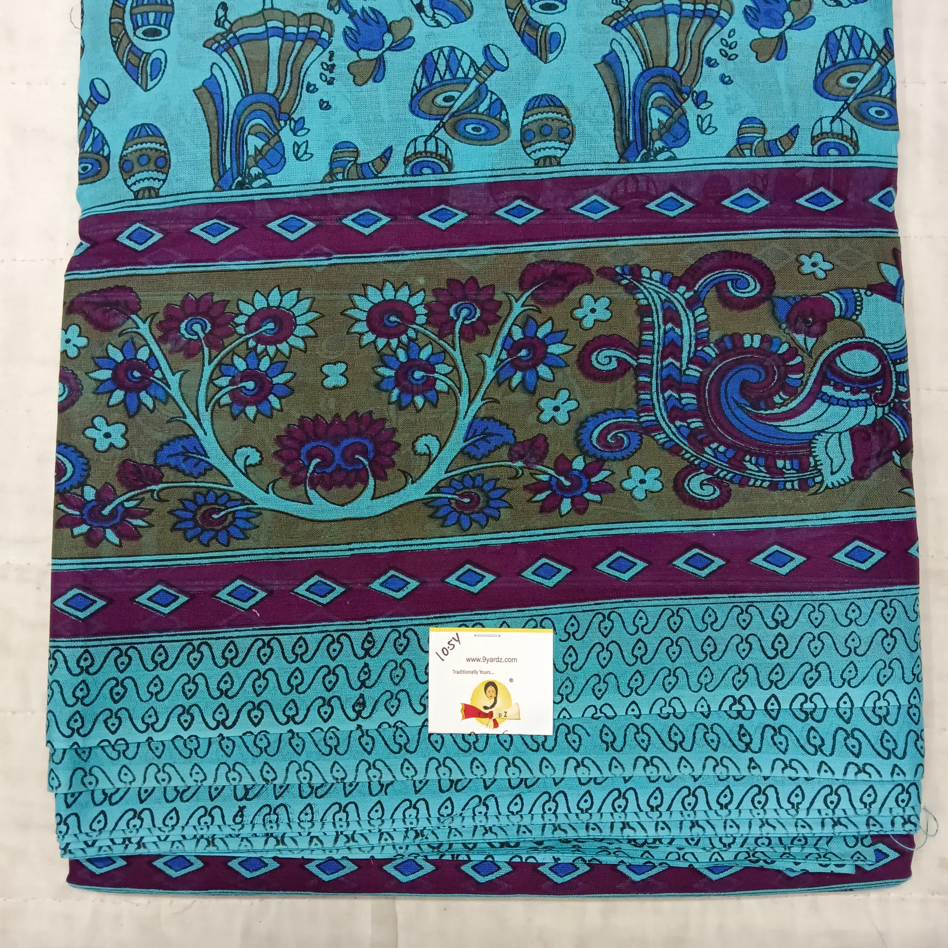 Erode cotton 10.5 yards madisar kalamkari print