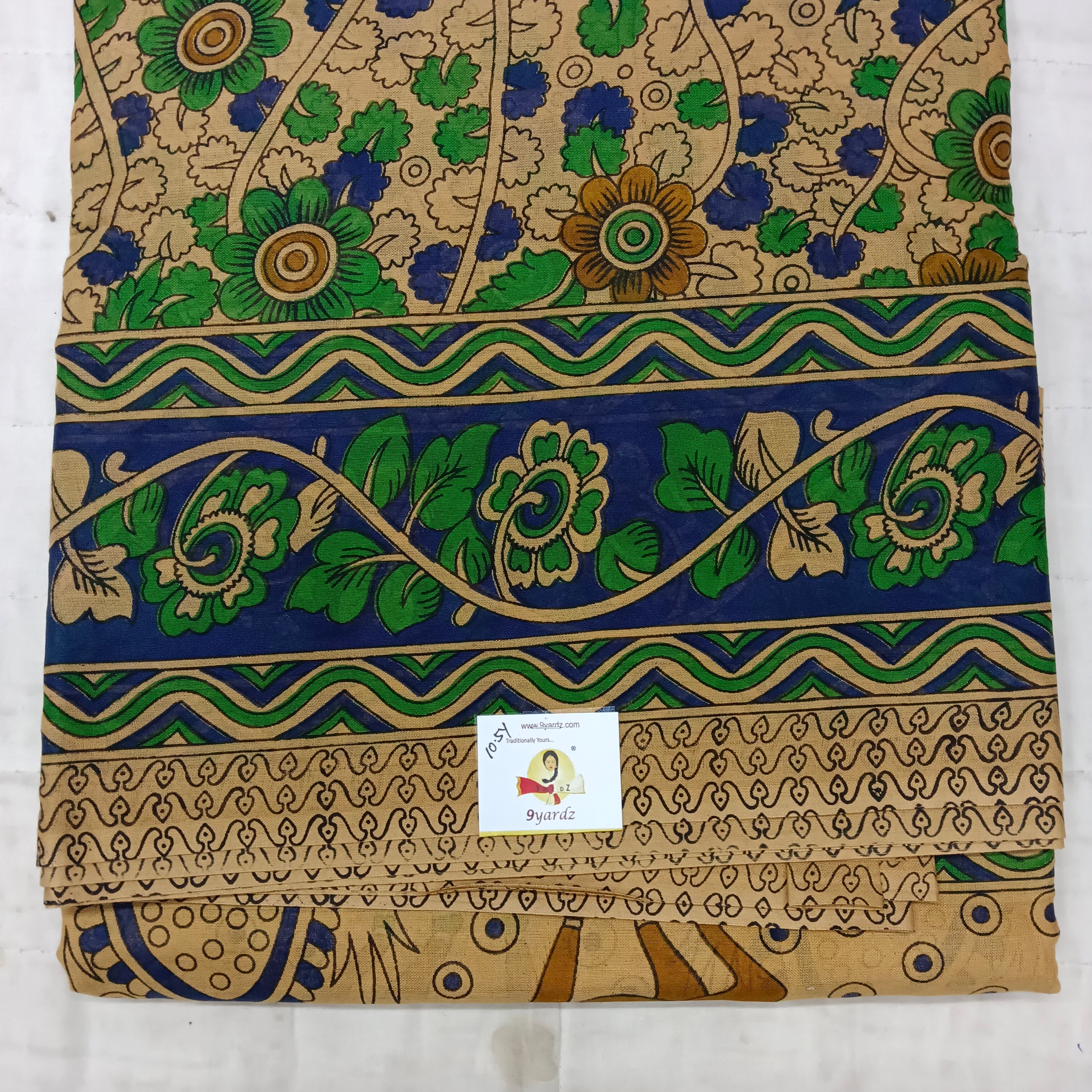 Erode cotton 10.5 yards madisar kalamkari print