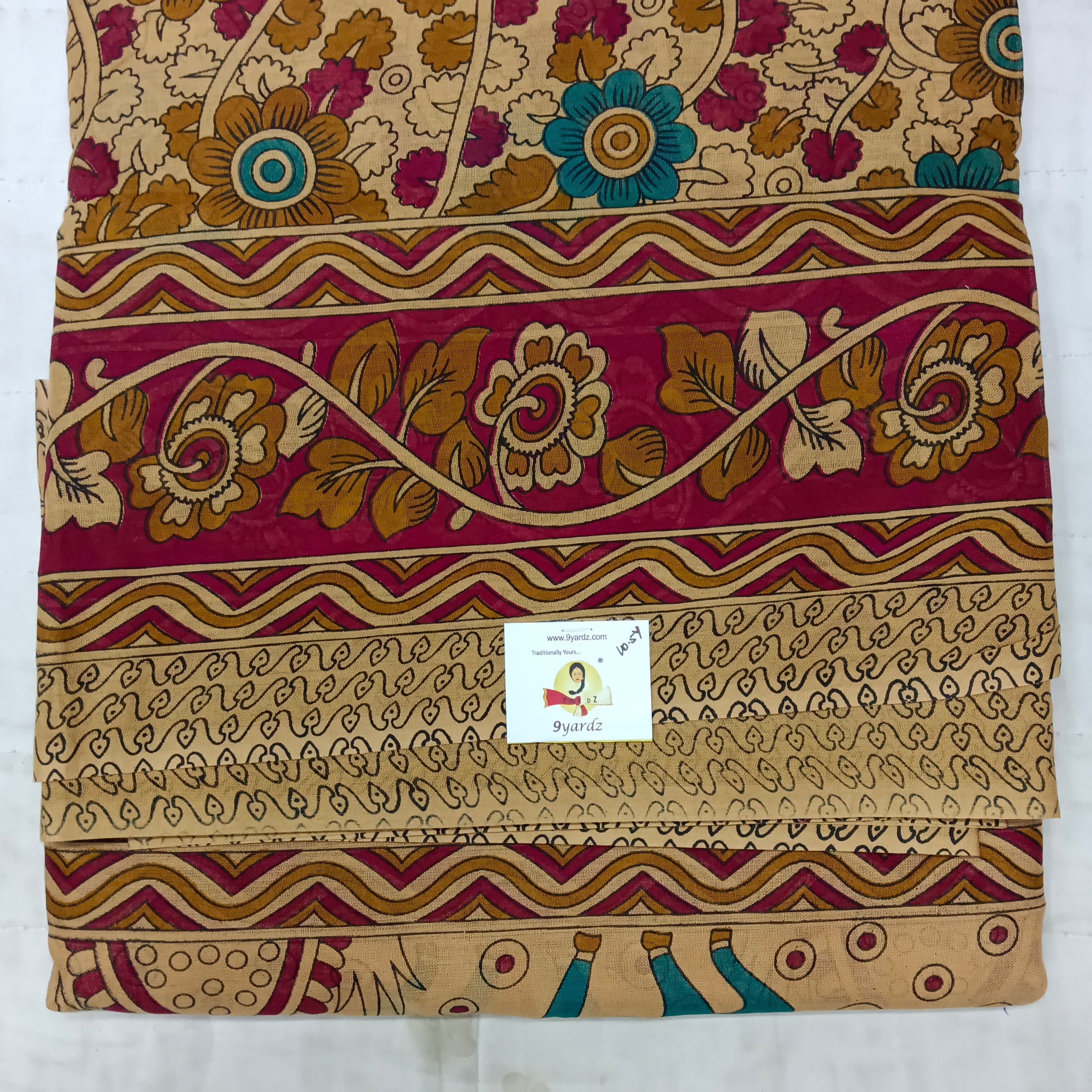 Erode cotton 10.5 yards madisar kalamkari print