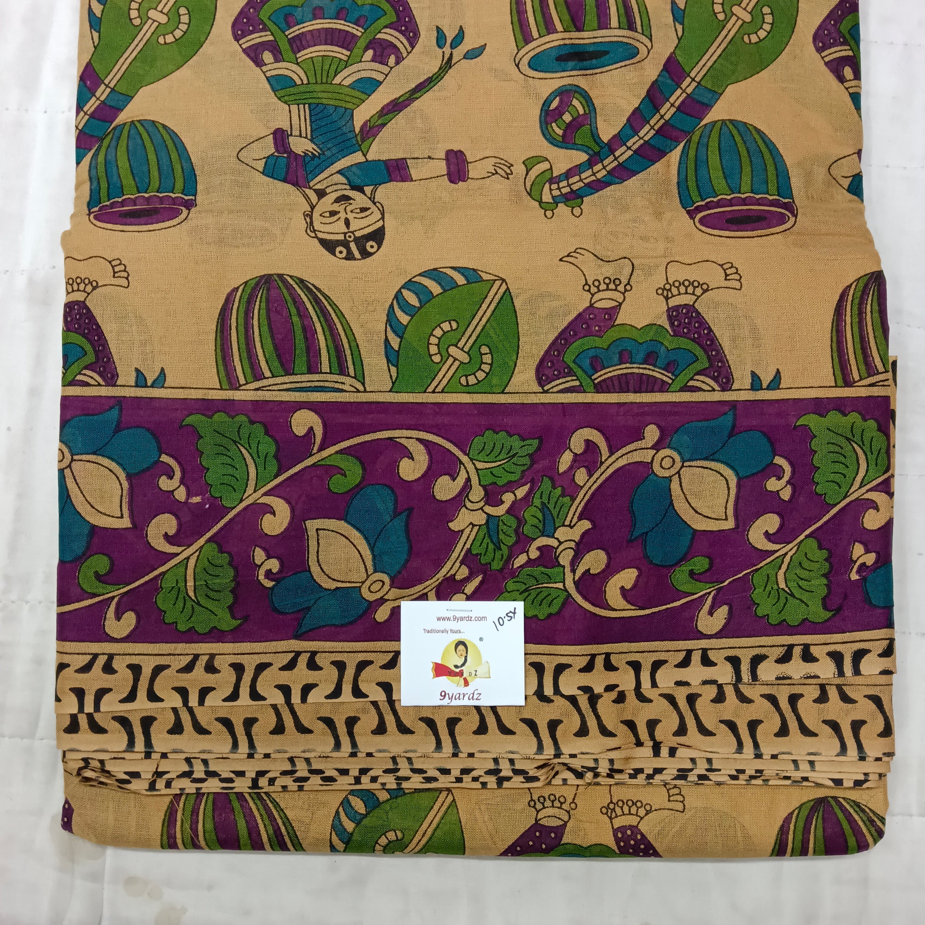 Erode cotton 10.5 yards madisar kalamkari print