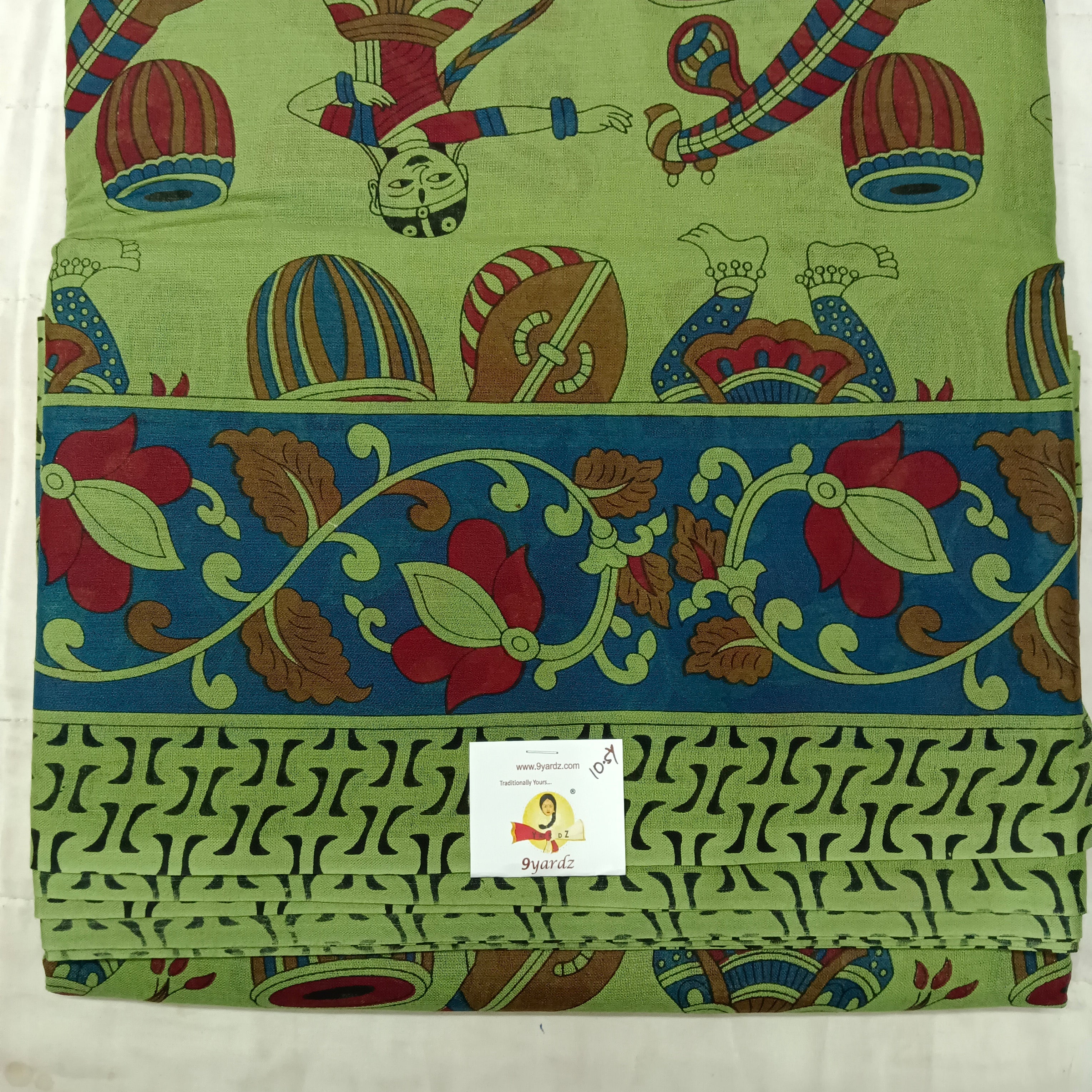 Erode cotton 10.5 yards madisar kalamkari print