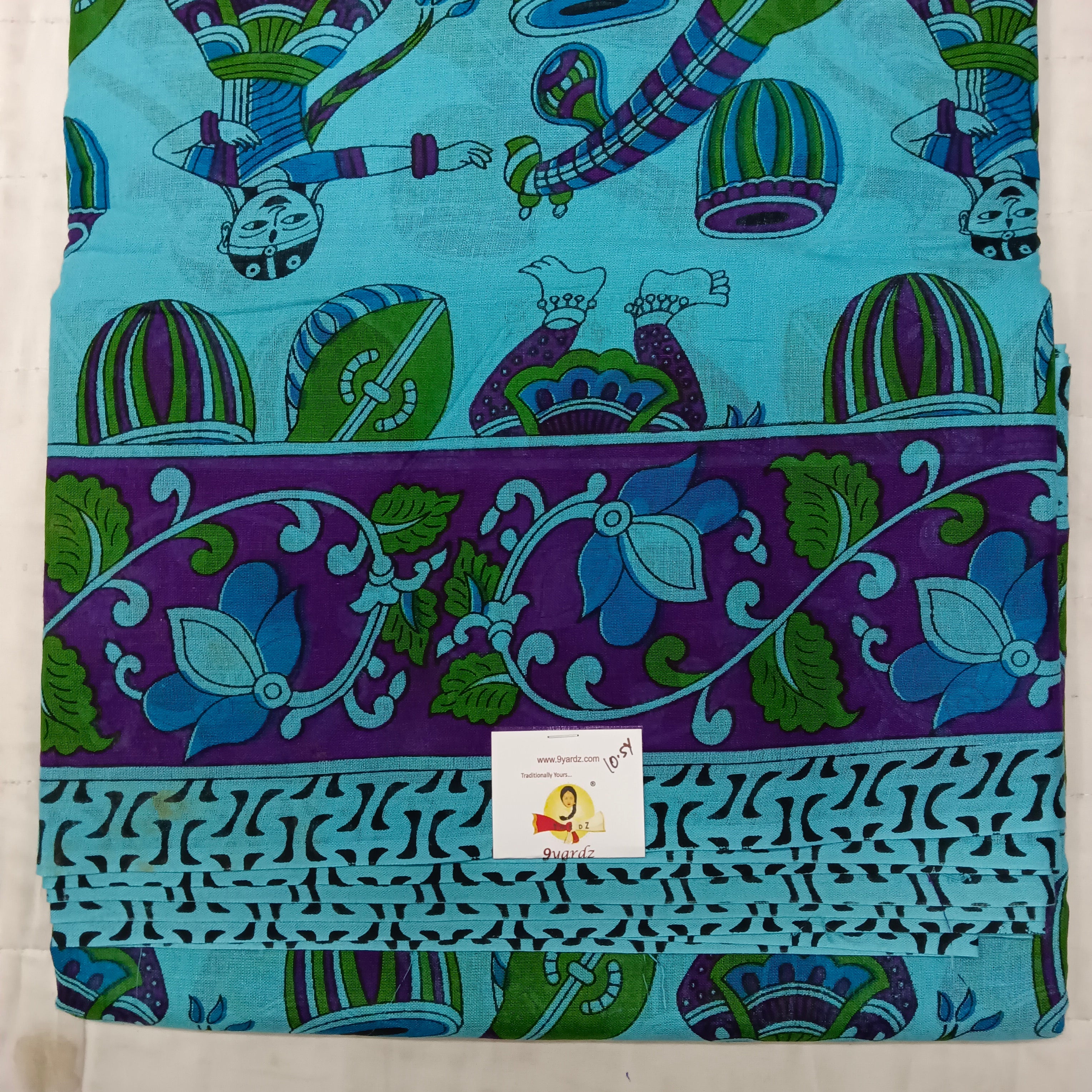Erode cotton 10.5 yards madisar kalamkari print