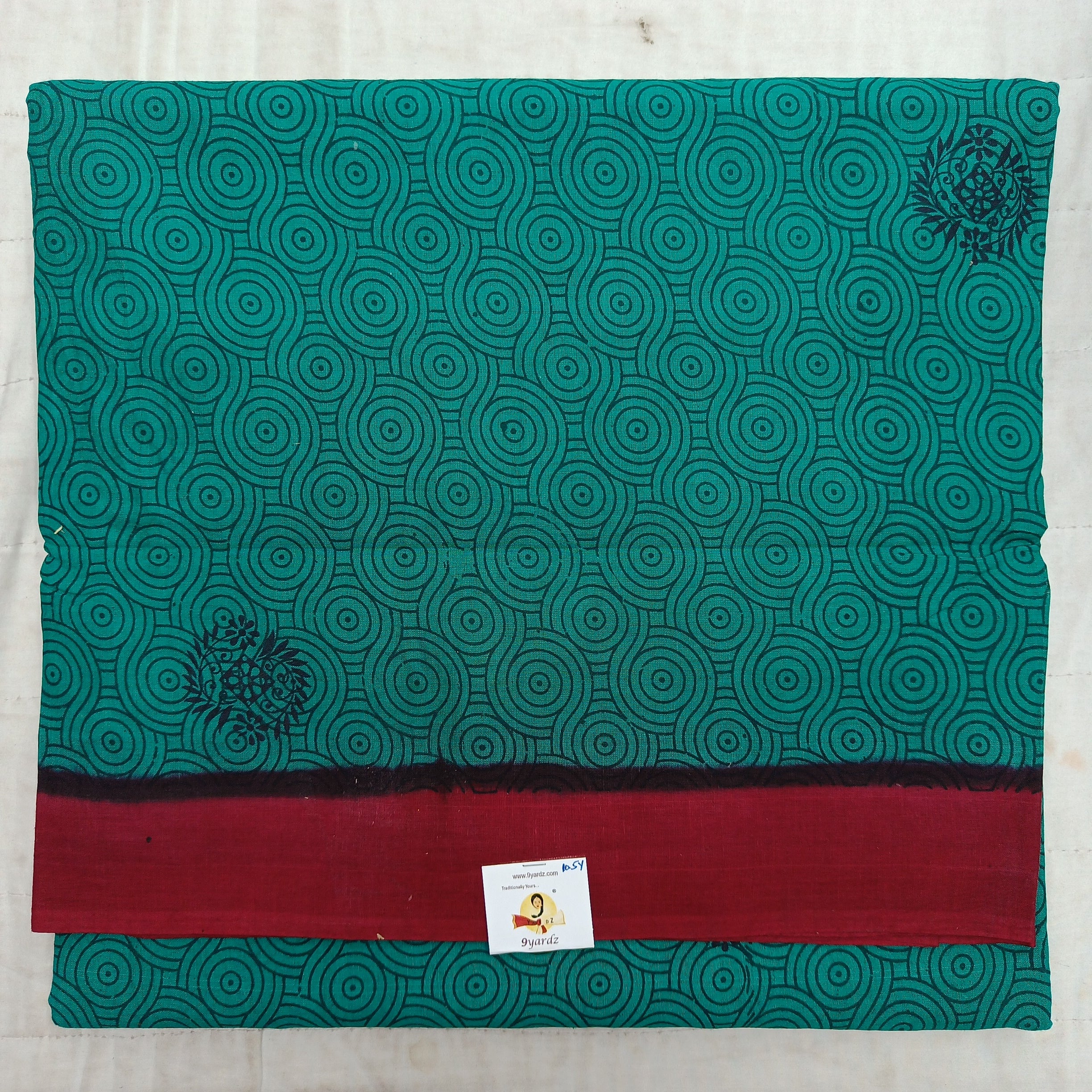 Sungudi cotton 10.5 yards madisar