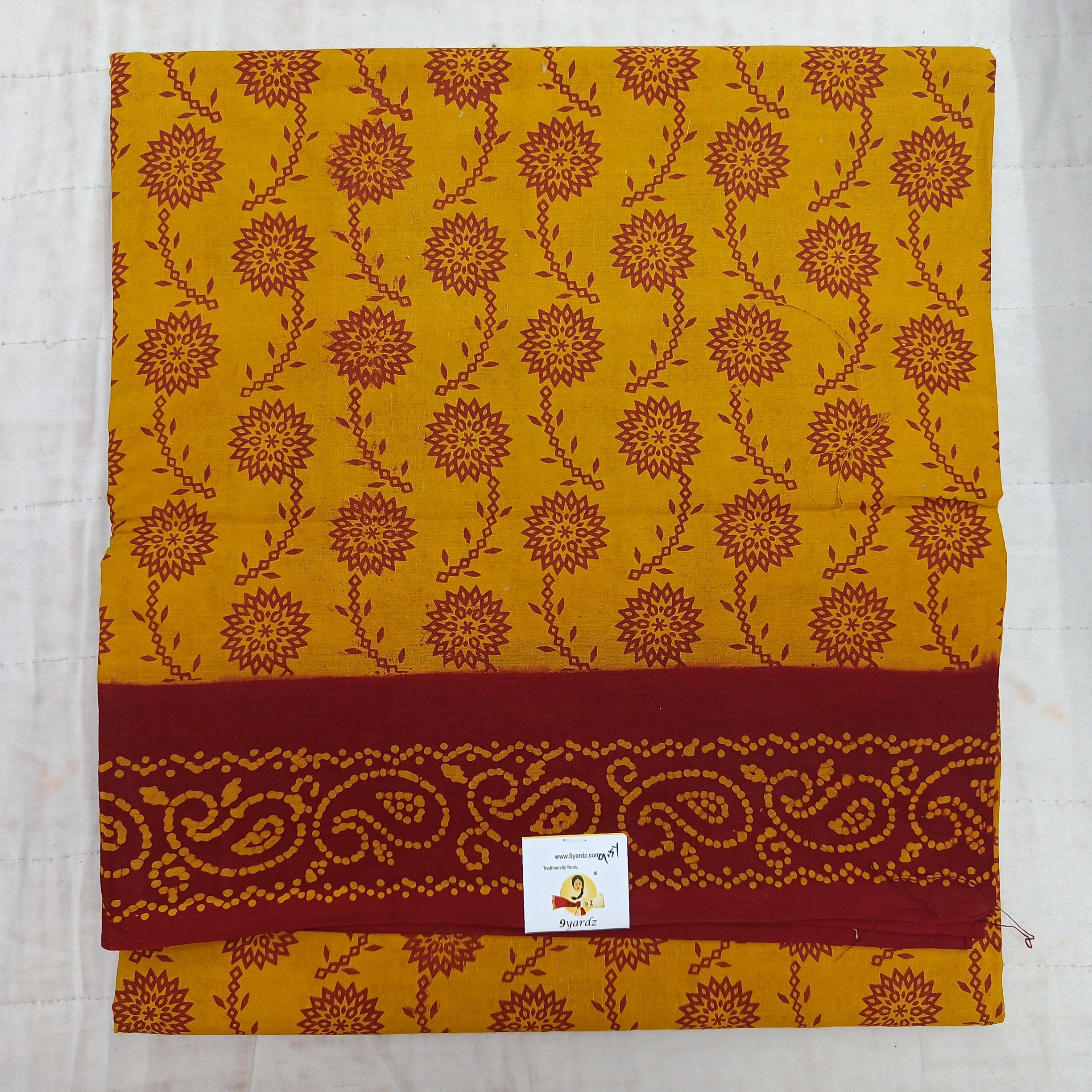 Sungudi cotton 9.5 yards madisar