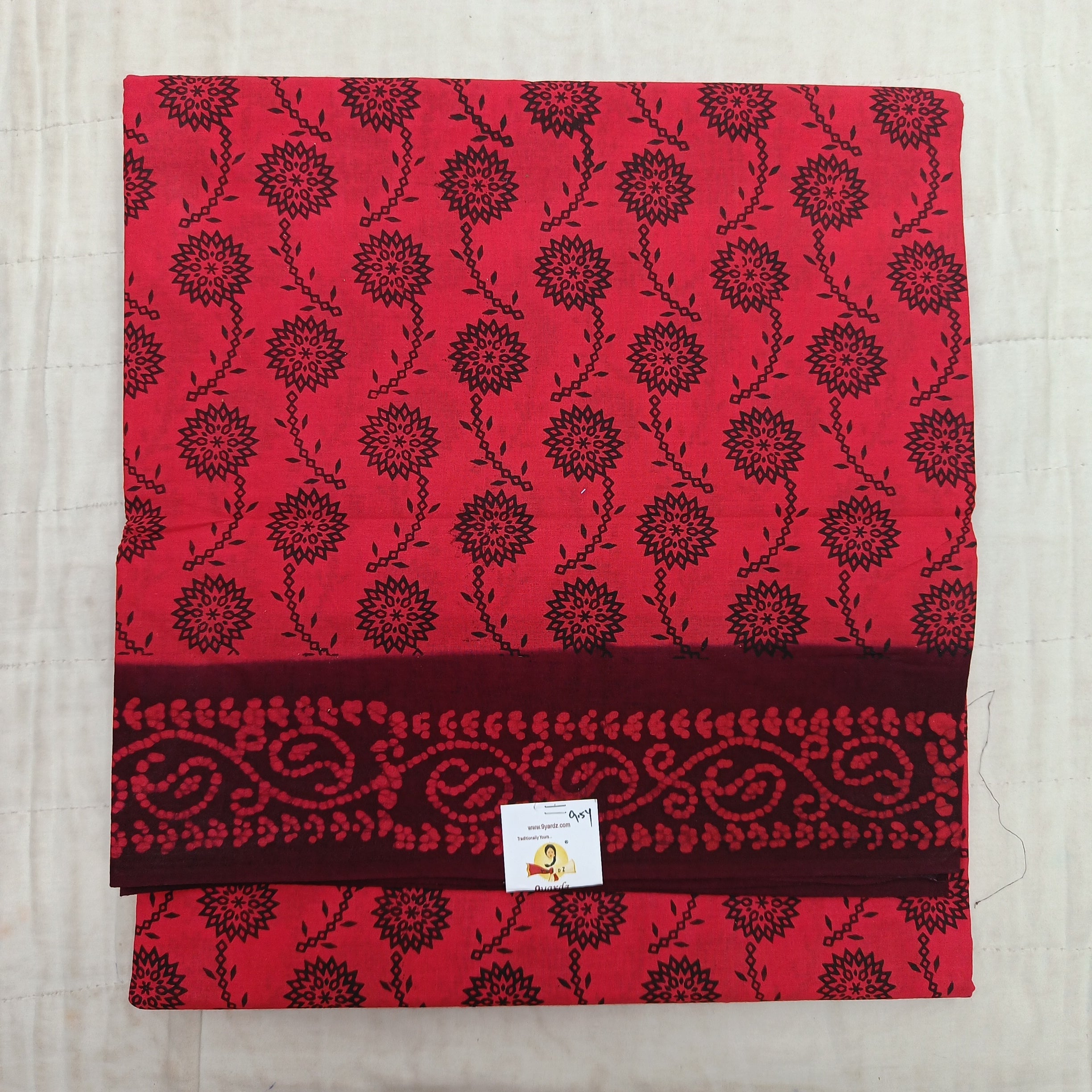 Sungudi cotton 9.5 yards madisar