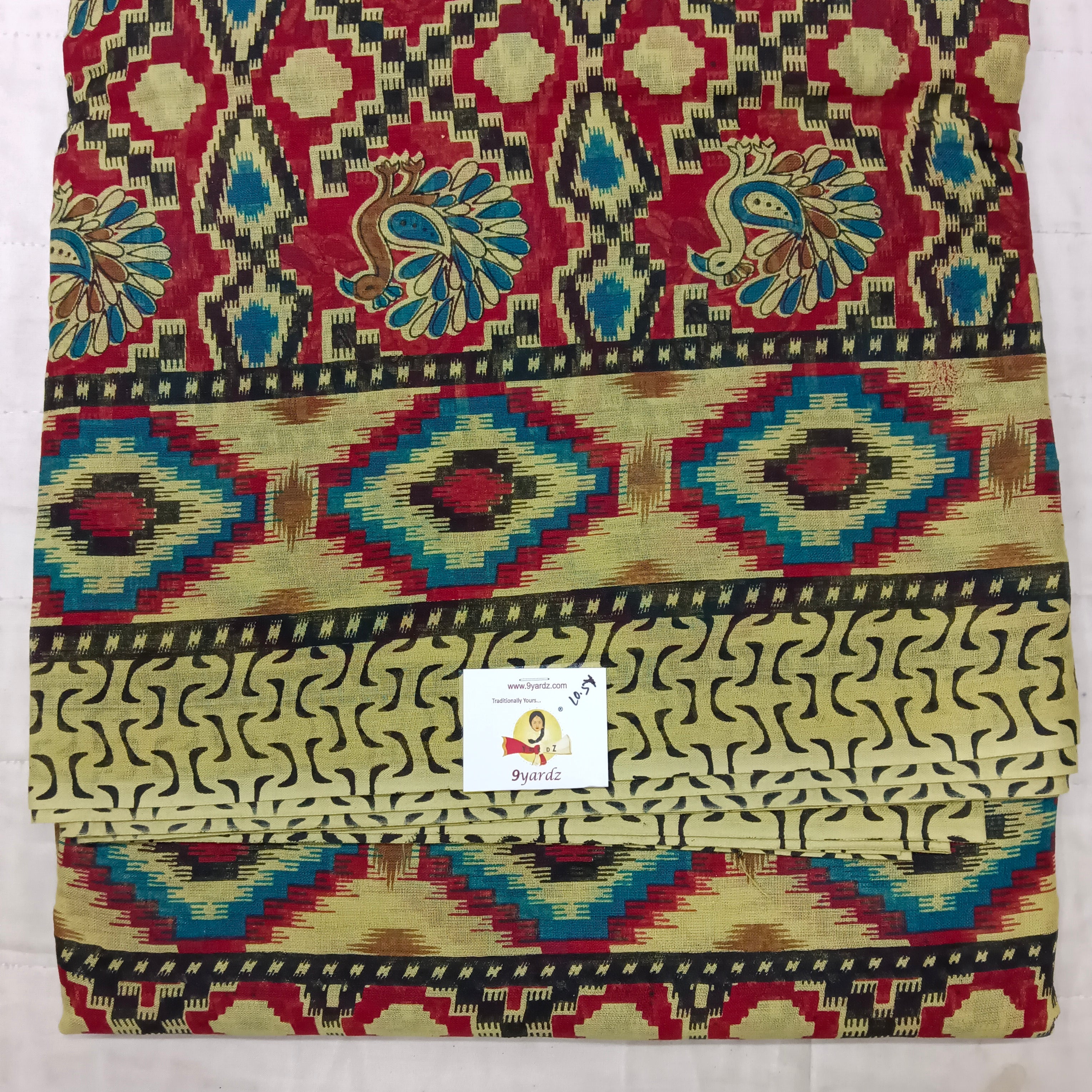 Erode cotton 10.5 yards madisar kalamkari print