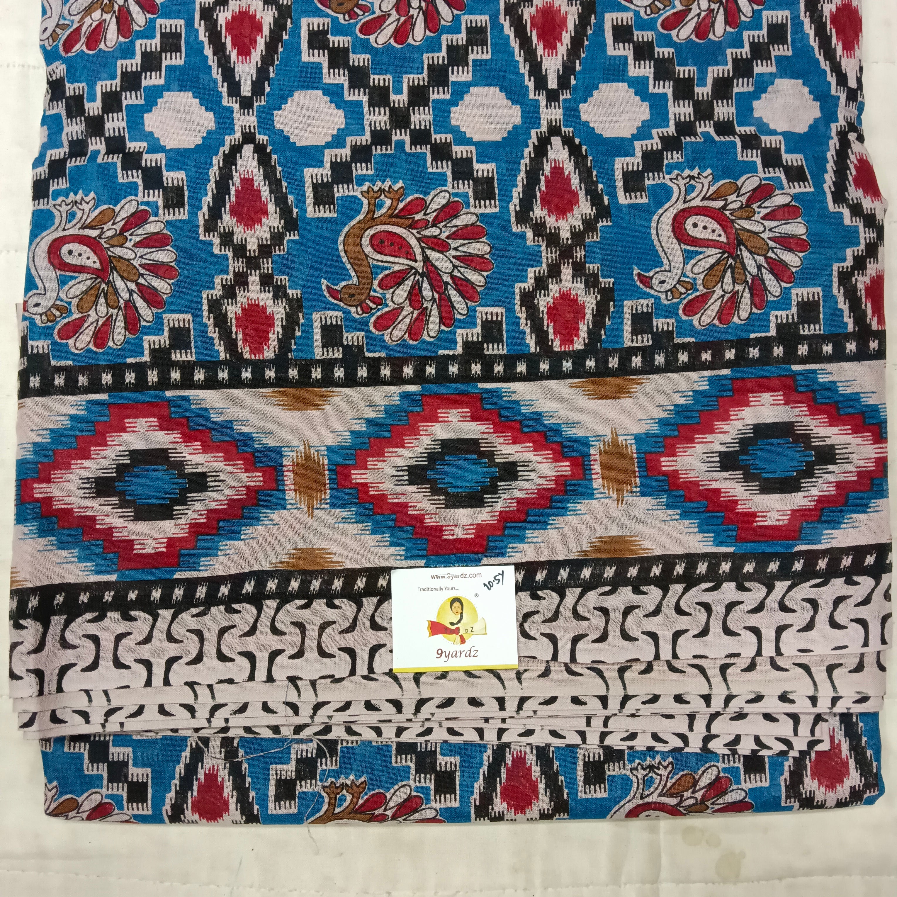 Erode cotton 10.5 yards madisar kalamkari print