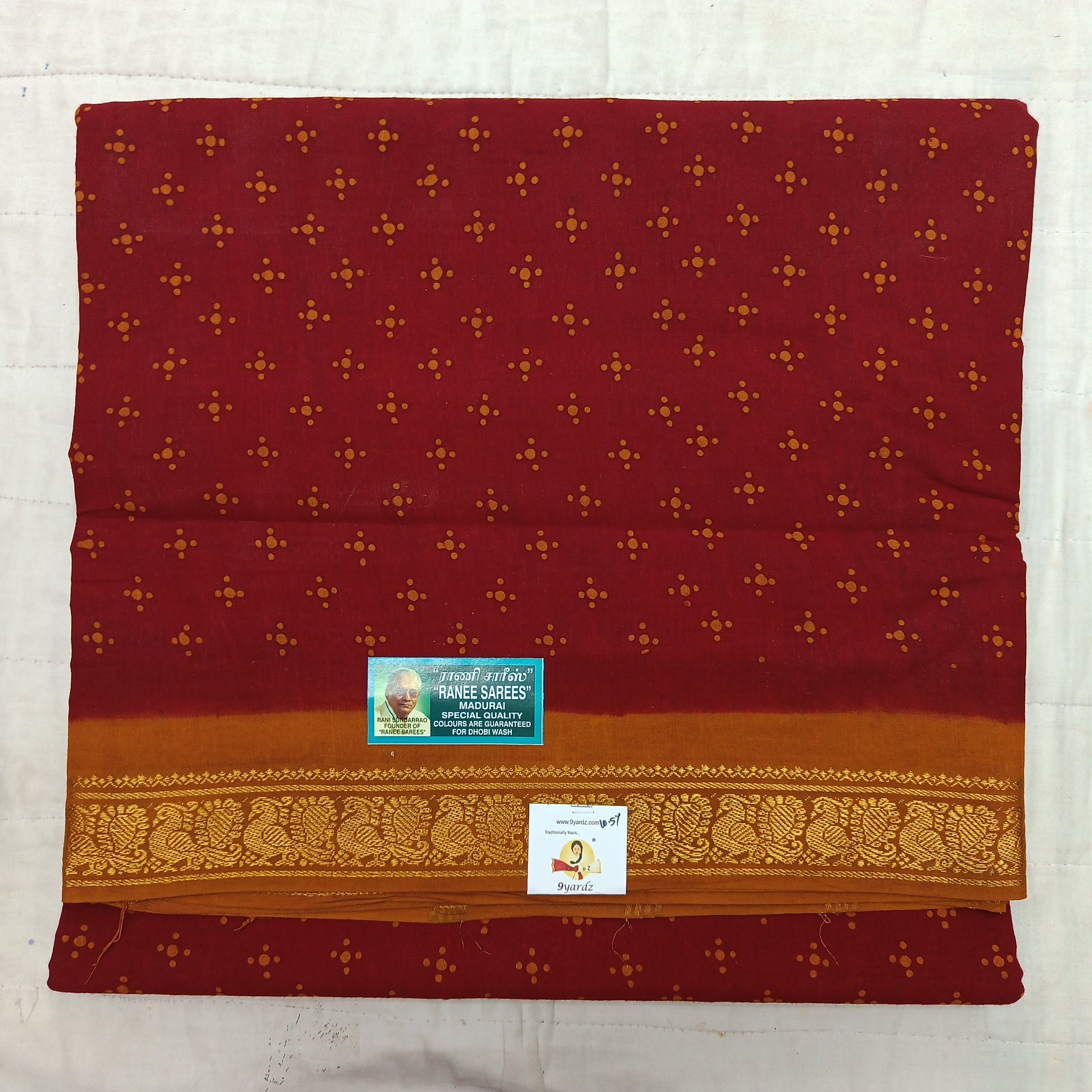 Ranee voyal saree 10.5yardz(9.6mtrs)