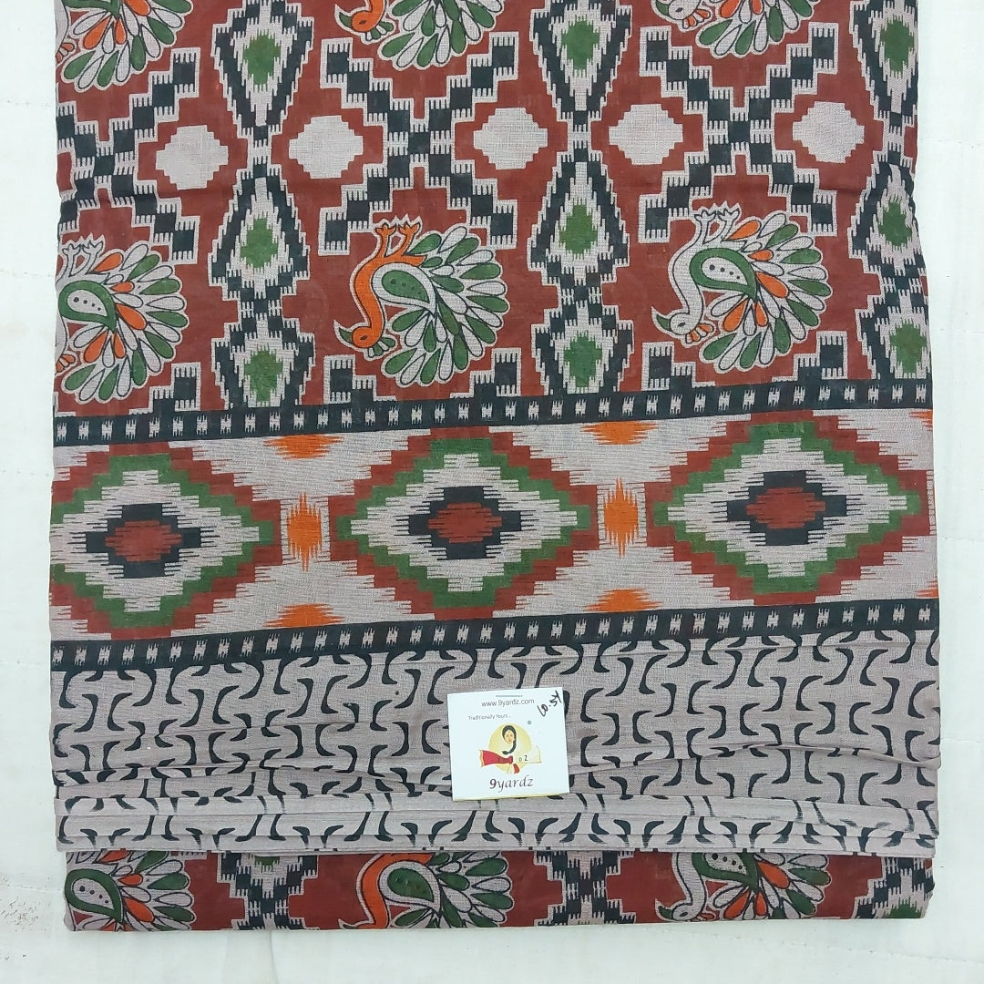 Erode cotton 10.5 yards madisar kalamkari print