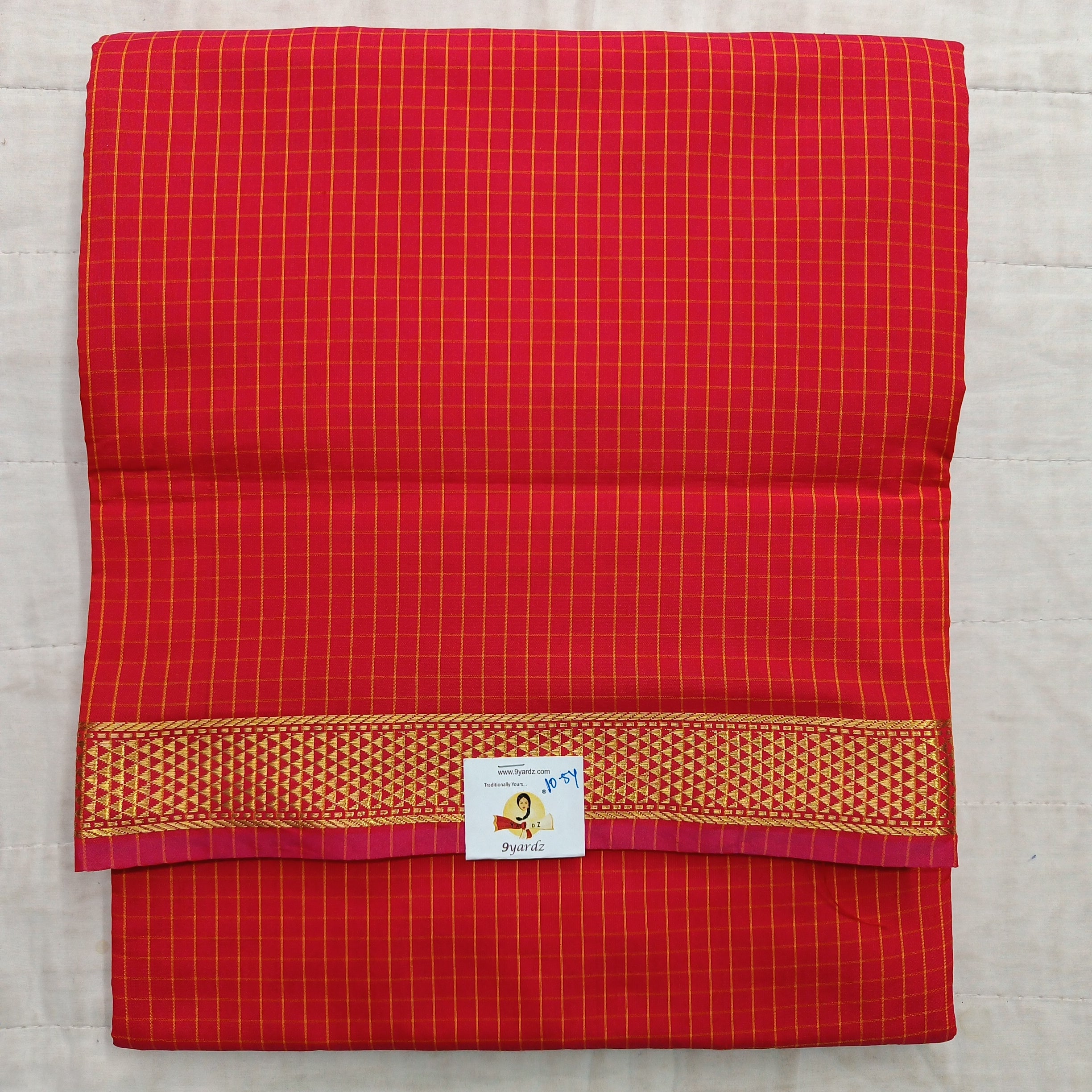 Poly silk 10.5yards madisar checked