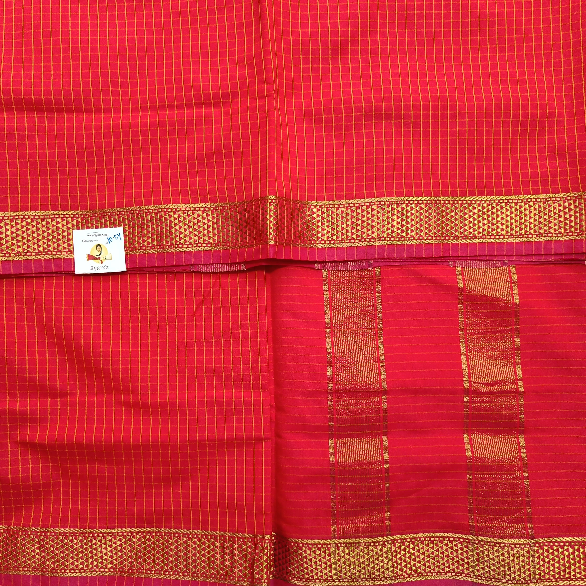 Poly silk 10.5yards madisar checked