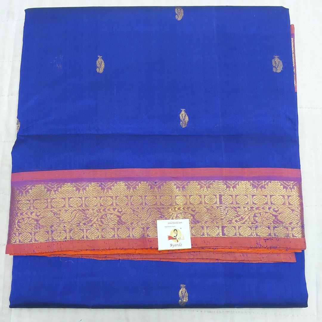 Pure silk cotton with butta -10 yards madisar
