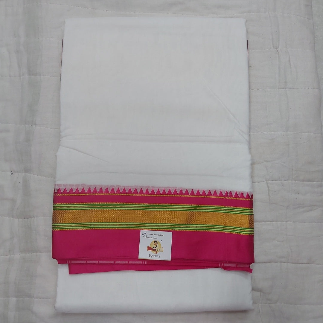 Ikkal sarees madisar plain 10yardz(with blouse)
