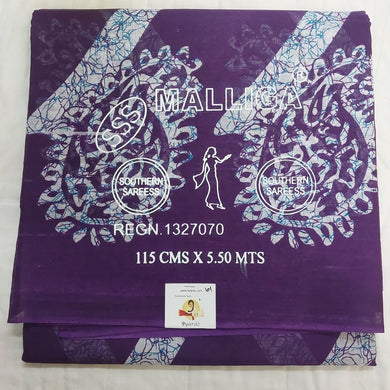 Malliga cotton sarees | Cotton saree, Batik prints, Floral design