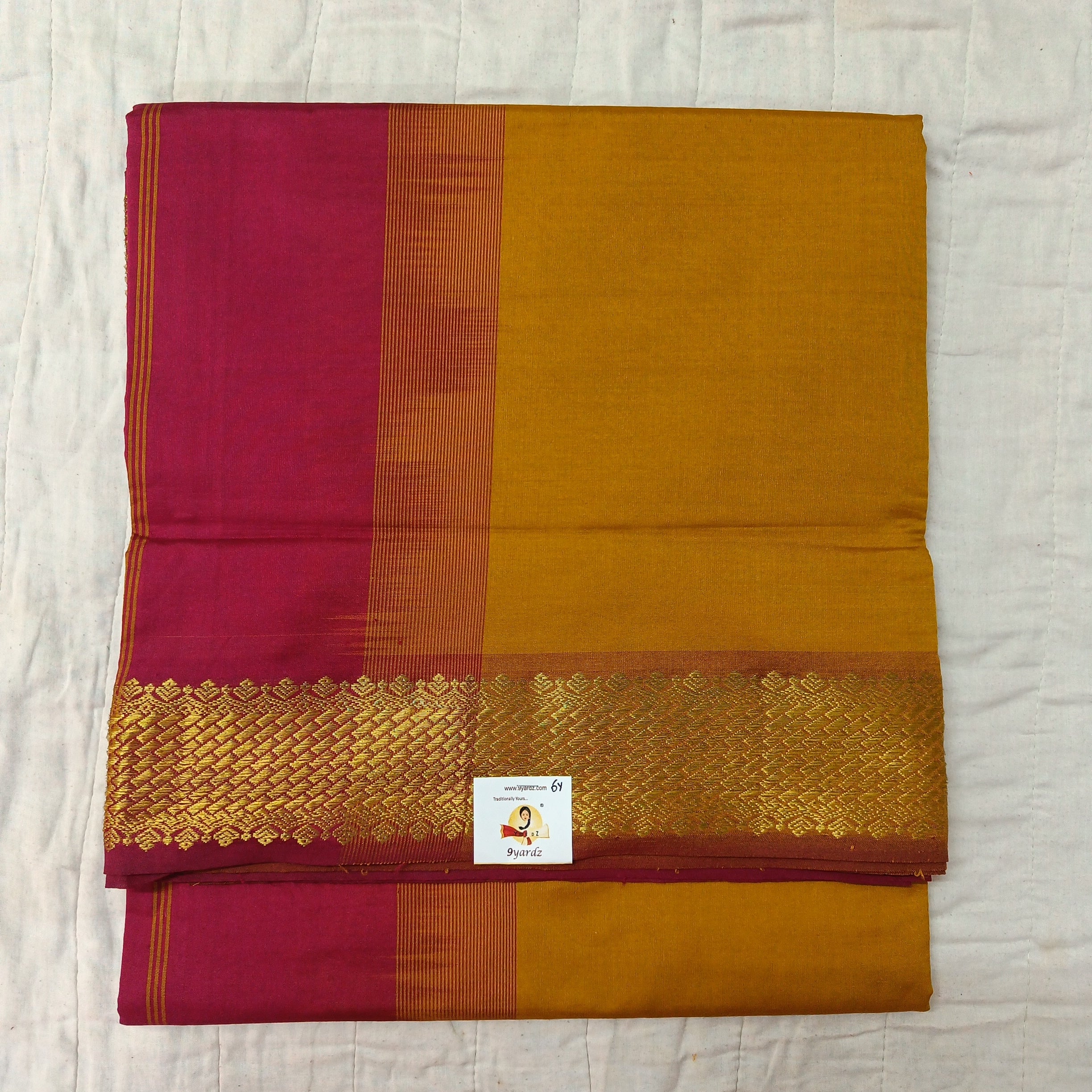 Semi silk plain 6Yards