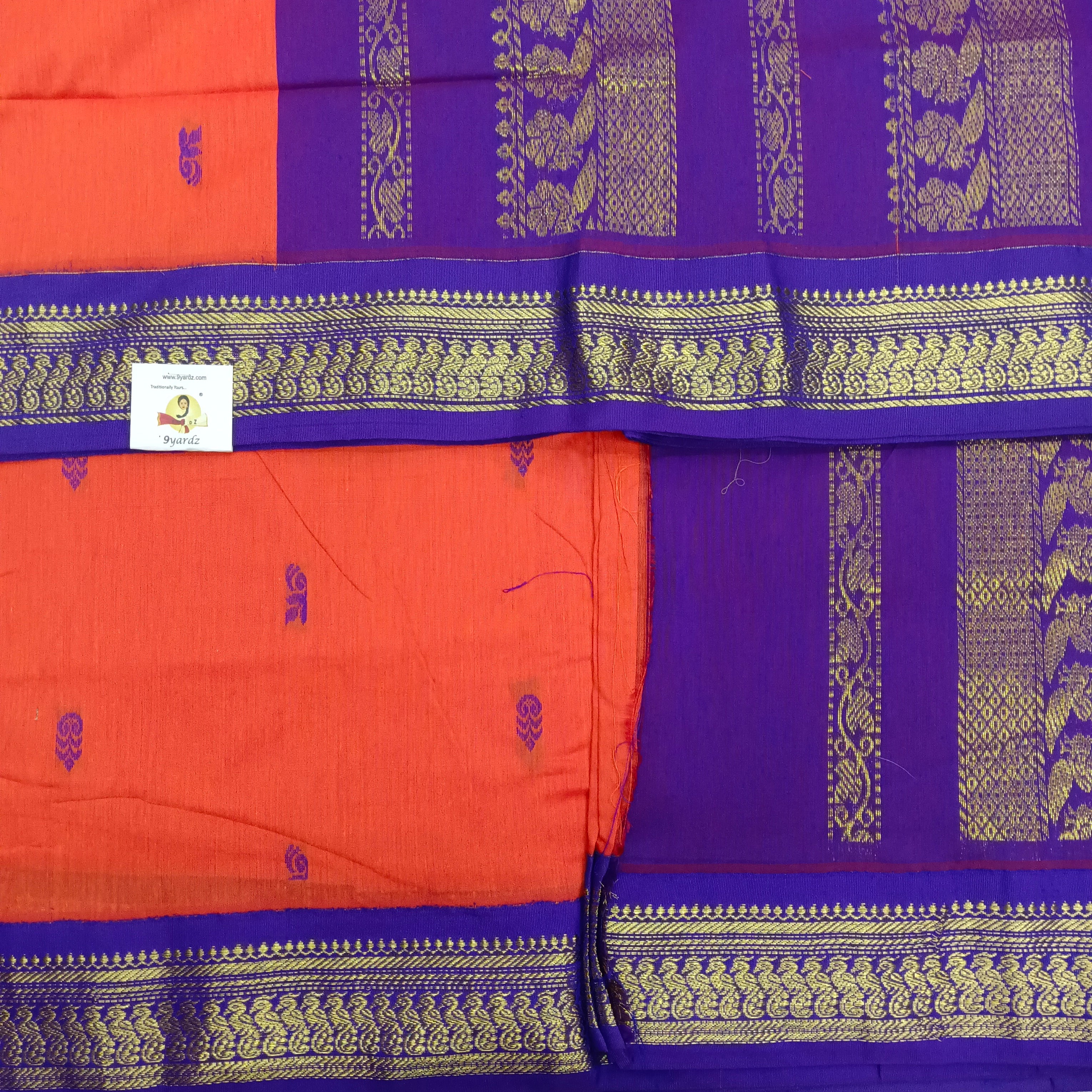 Kalyani Cotton Butta  9.5yards