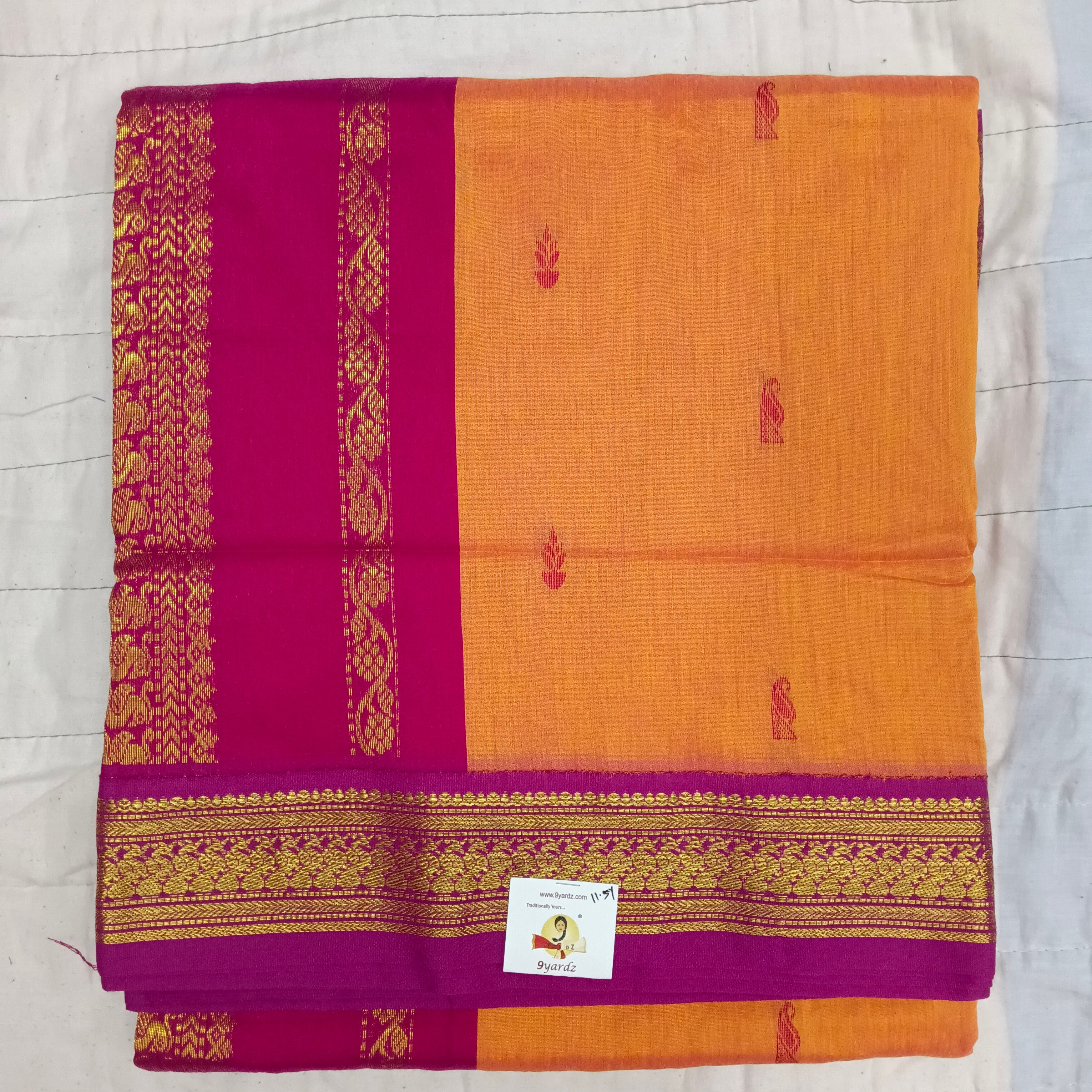 Kalyani cotton 11.5yardz(10.8mtrs)