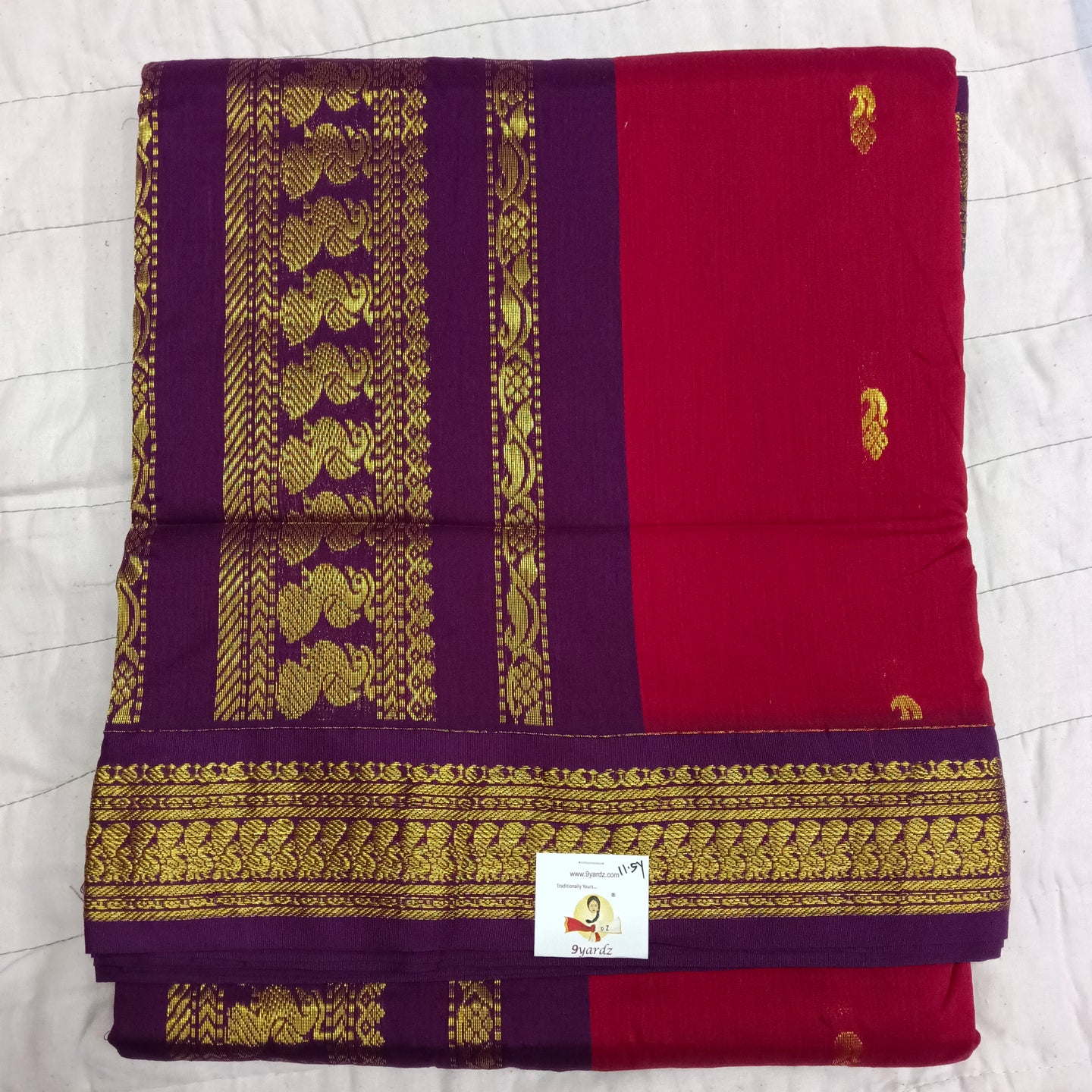 Kalyani cotton 11.5yardz(10.8mtrs)