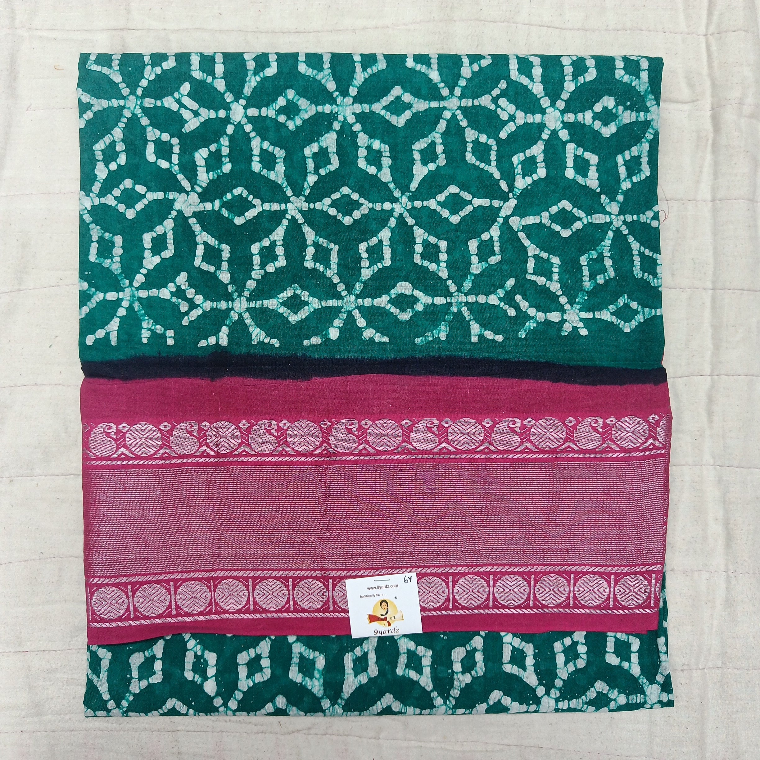 Sungudi cotton 6 yards