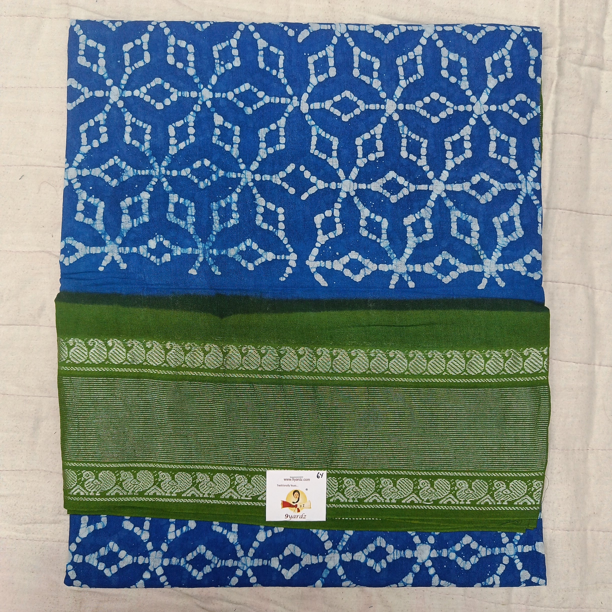 Sungudi cotton 6 yards