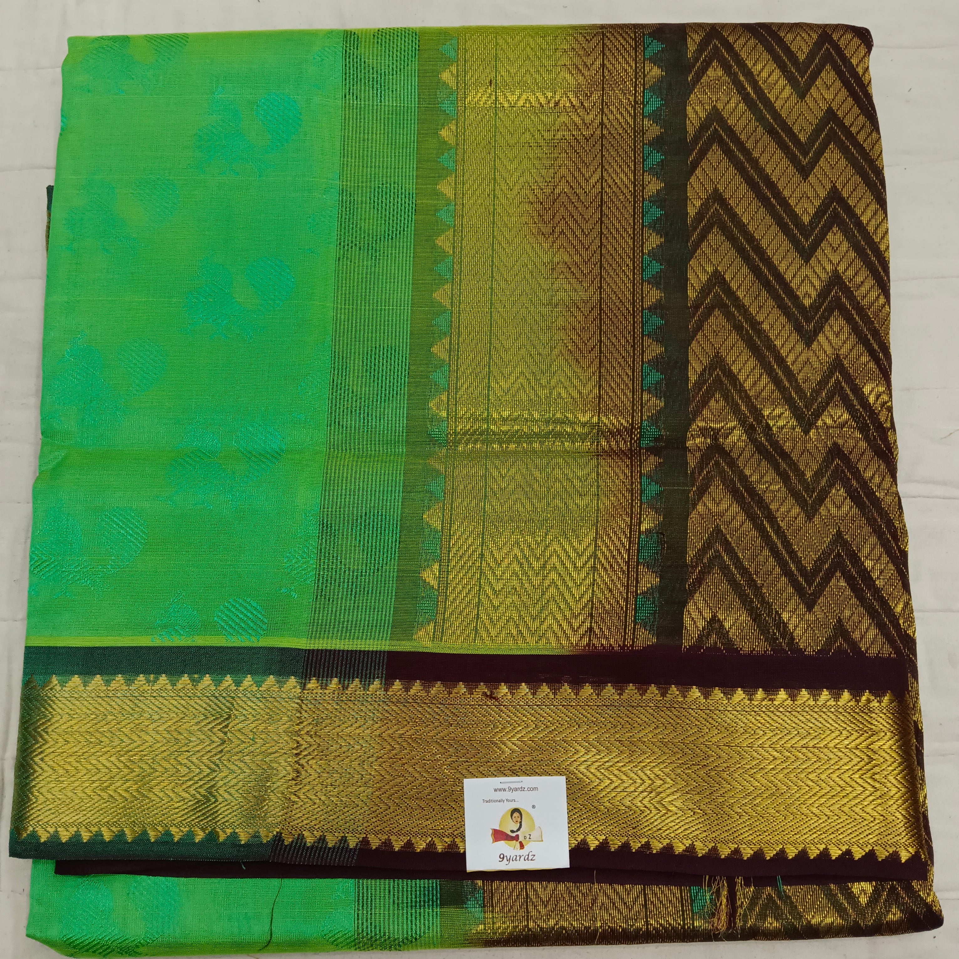 Pure silk cotton -10yards Embossed madisar