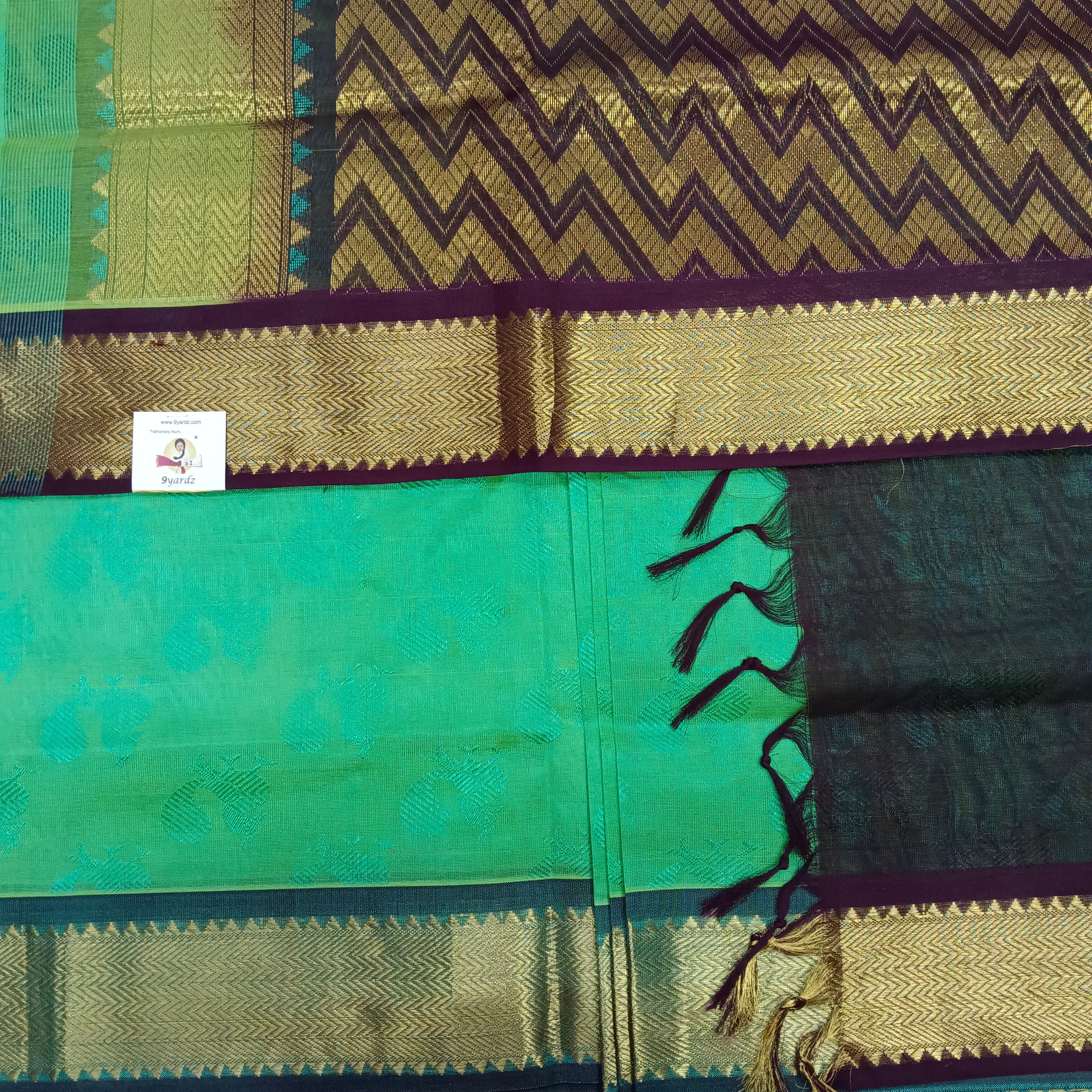 Pure silk cotton -10yards Embossed madisar