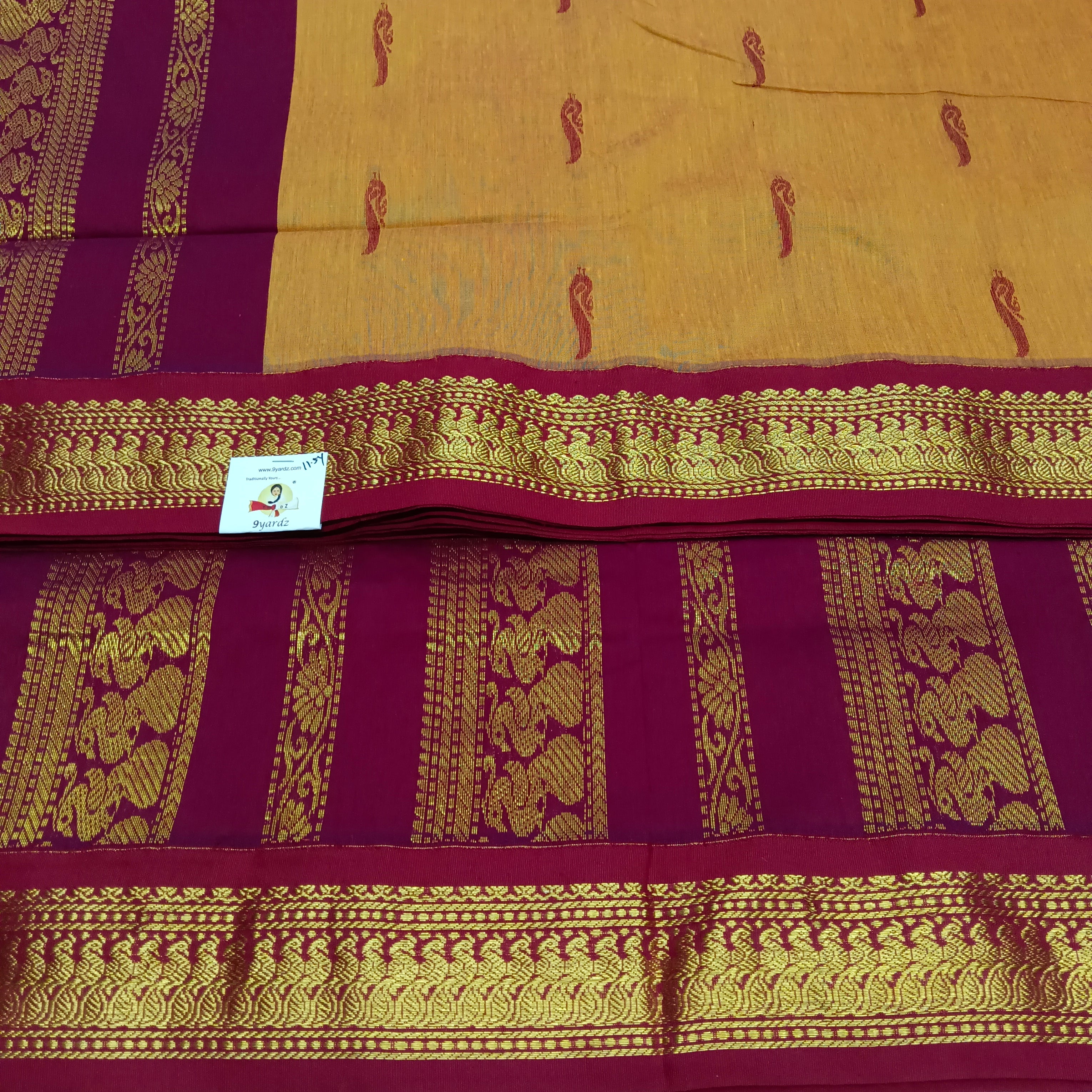 Kalyani cotton 11.5yardz(10.8mtrs)